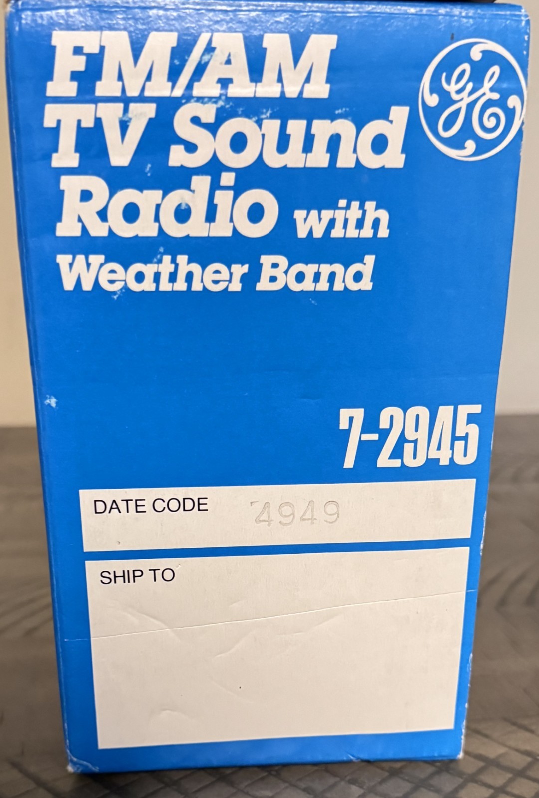 NOS Vintage GE 7-2945A Multiband Radio Mint In Box 1989 Kmart Provenance /Papers