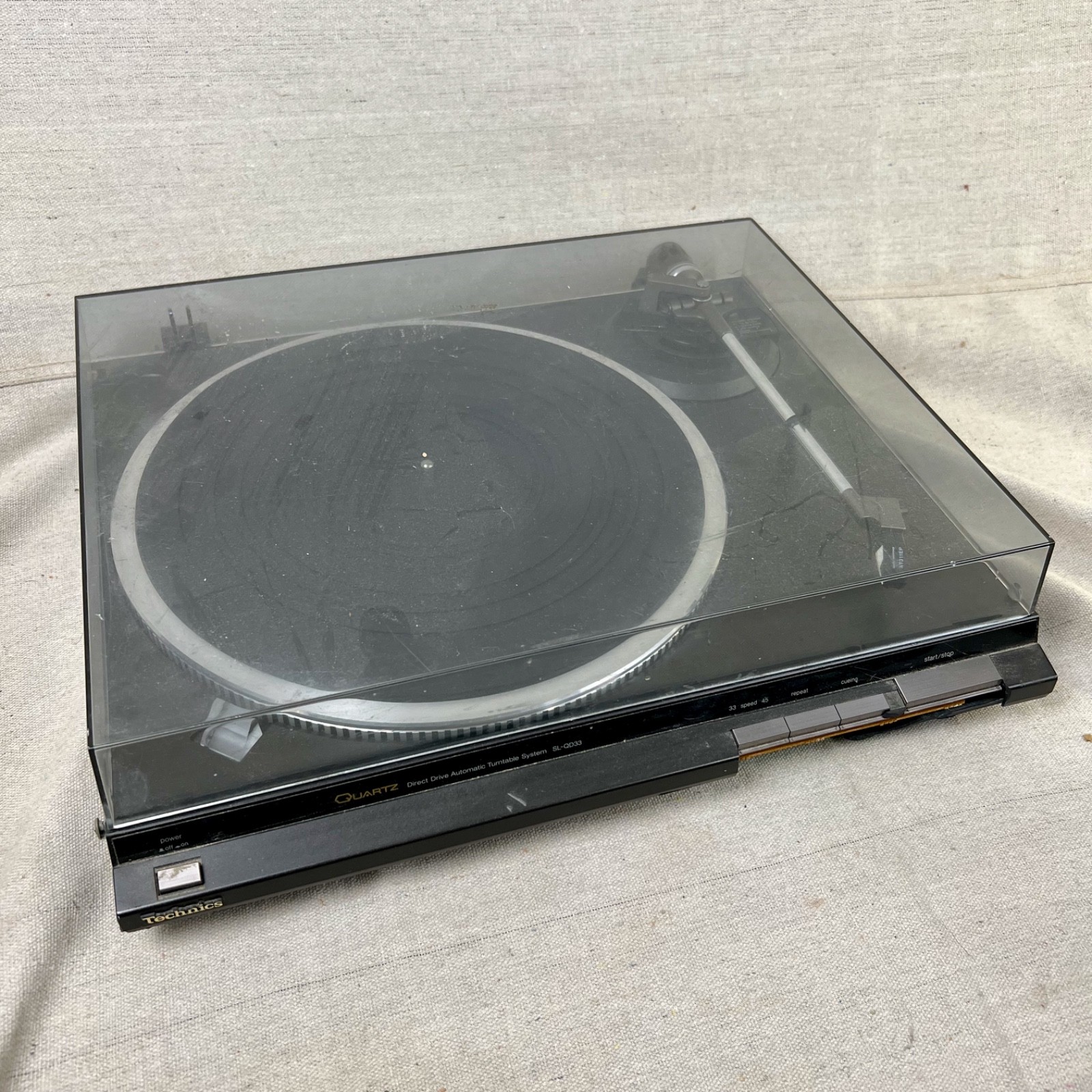 Technics SL-QD33 1991 Turntable Record Player Vinyl As-Is Project Parts