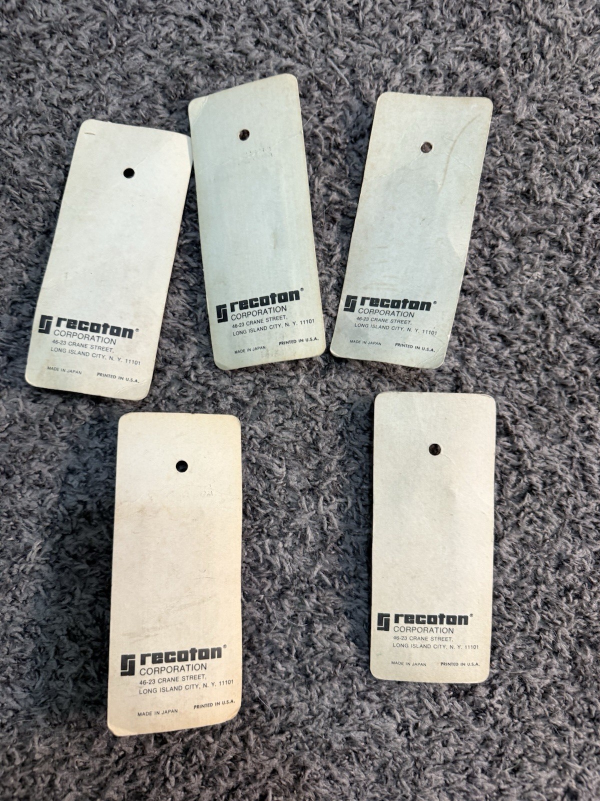 Vintage Recoton Audio Adapters Lot 5 NOS 5-Pin DIN & Phone Plugs C-1424 C-1508