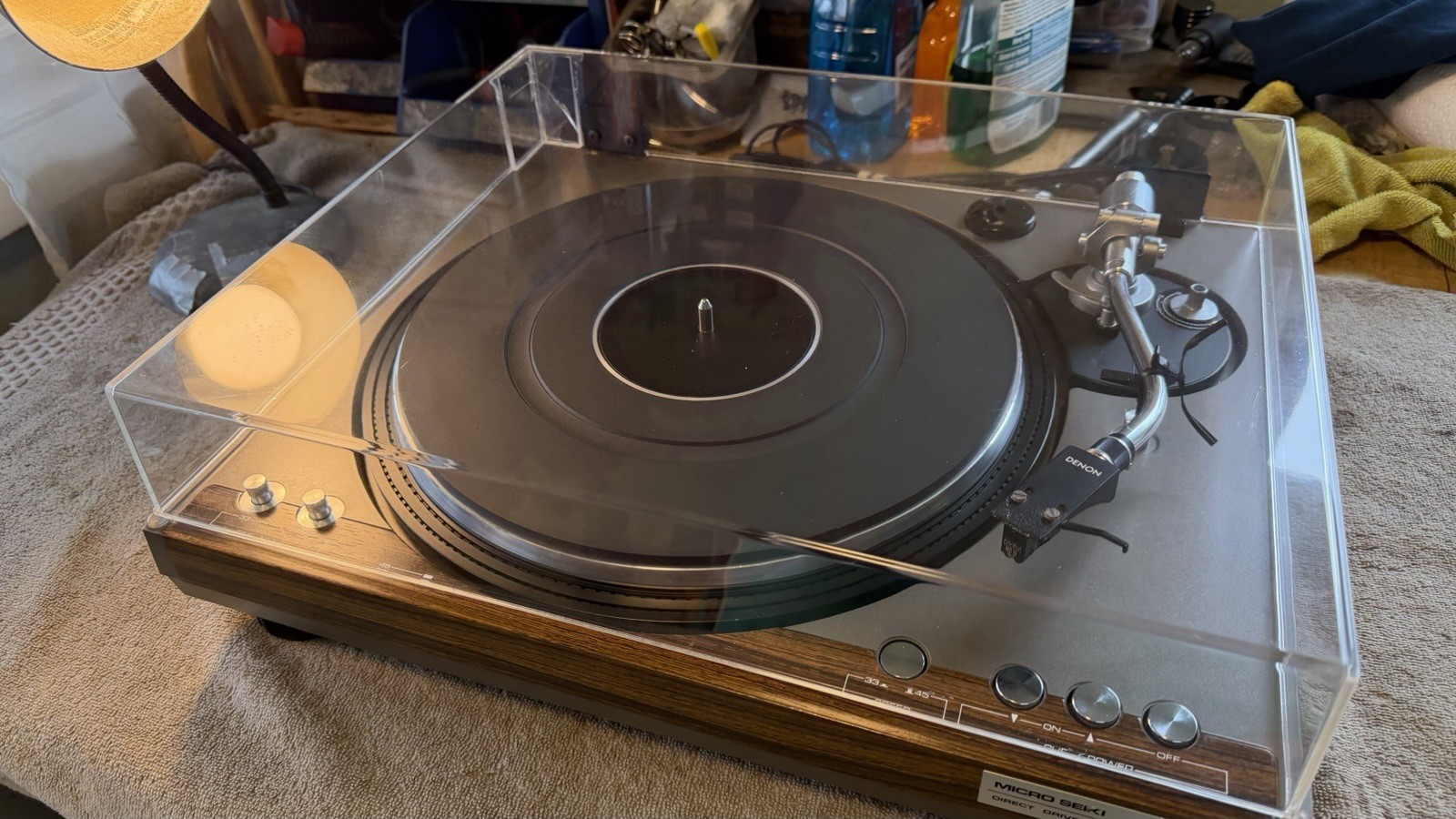 Micro Seiki DD 30 Turntable For Parts Or Repair, No Headshell/Cartridge