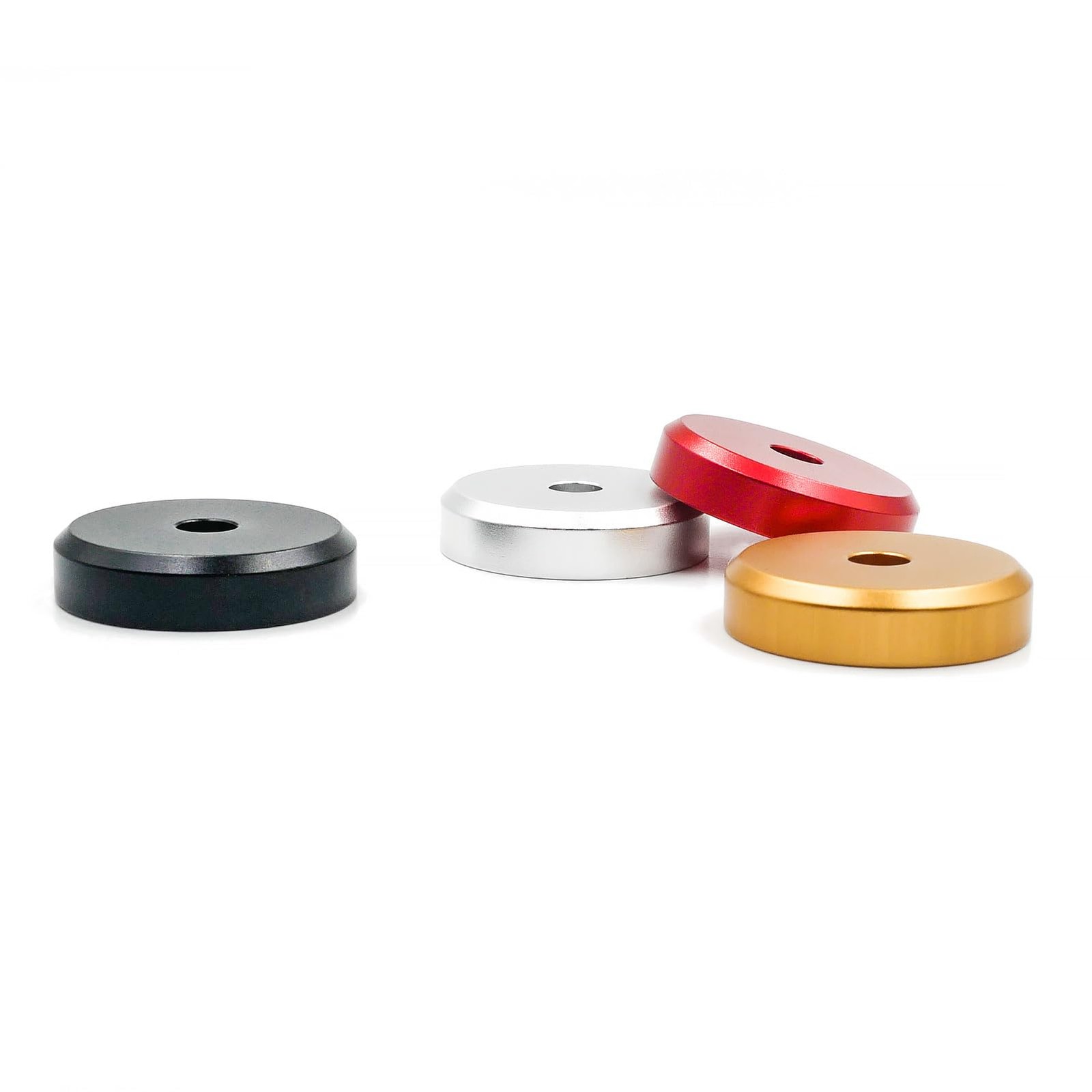 45 Record Adapter Aluminum 45 RPM Adapter for Record Player (Black)