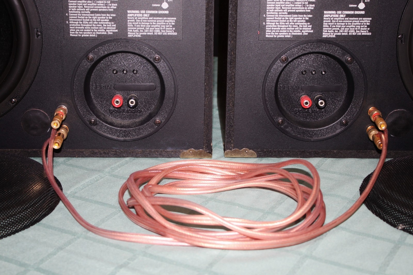 Polk Audio SDA CRS+ Speakers Completely restored and modified Truly excellent