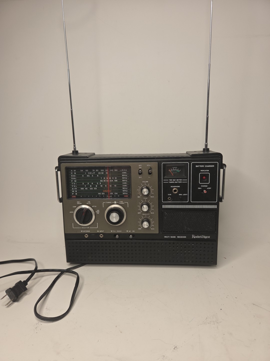 VTG Reader’s Digest Multi-Band Radio Receiver RDA-127 WORKS Retro 1970s
