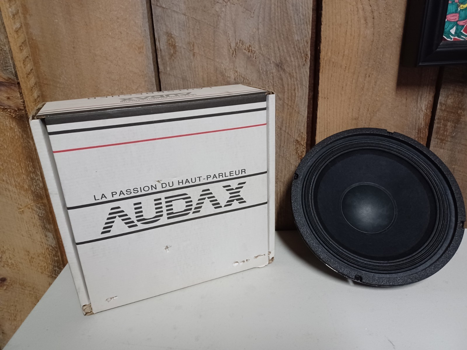 Vintage NOS New Box AUDAX 10” Loudspeaker HT240 8 Ohm Paper Cone Woofer