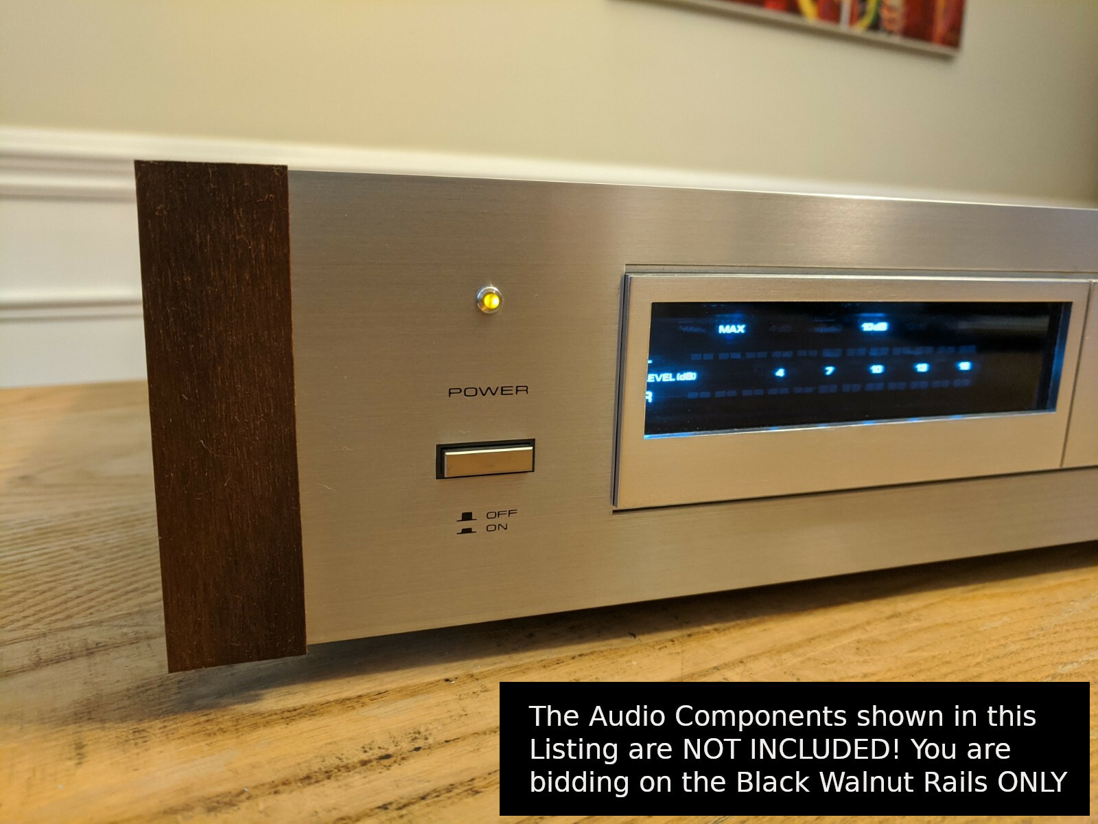 Black Walnut Rails Fits Pioneer RG-2 RG-60 RG-70 RG-9 SR-303 SR-60 SR-70 SR-9