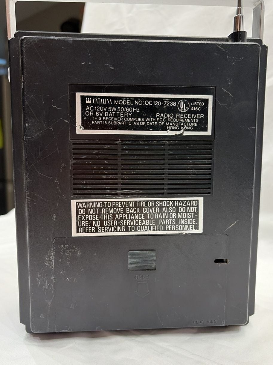 Catalina Model OC120-7238 Vintage Multi-Band Portable Radio