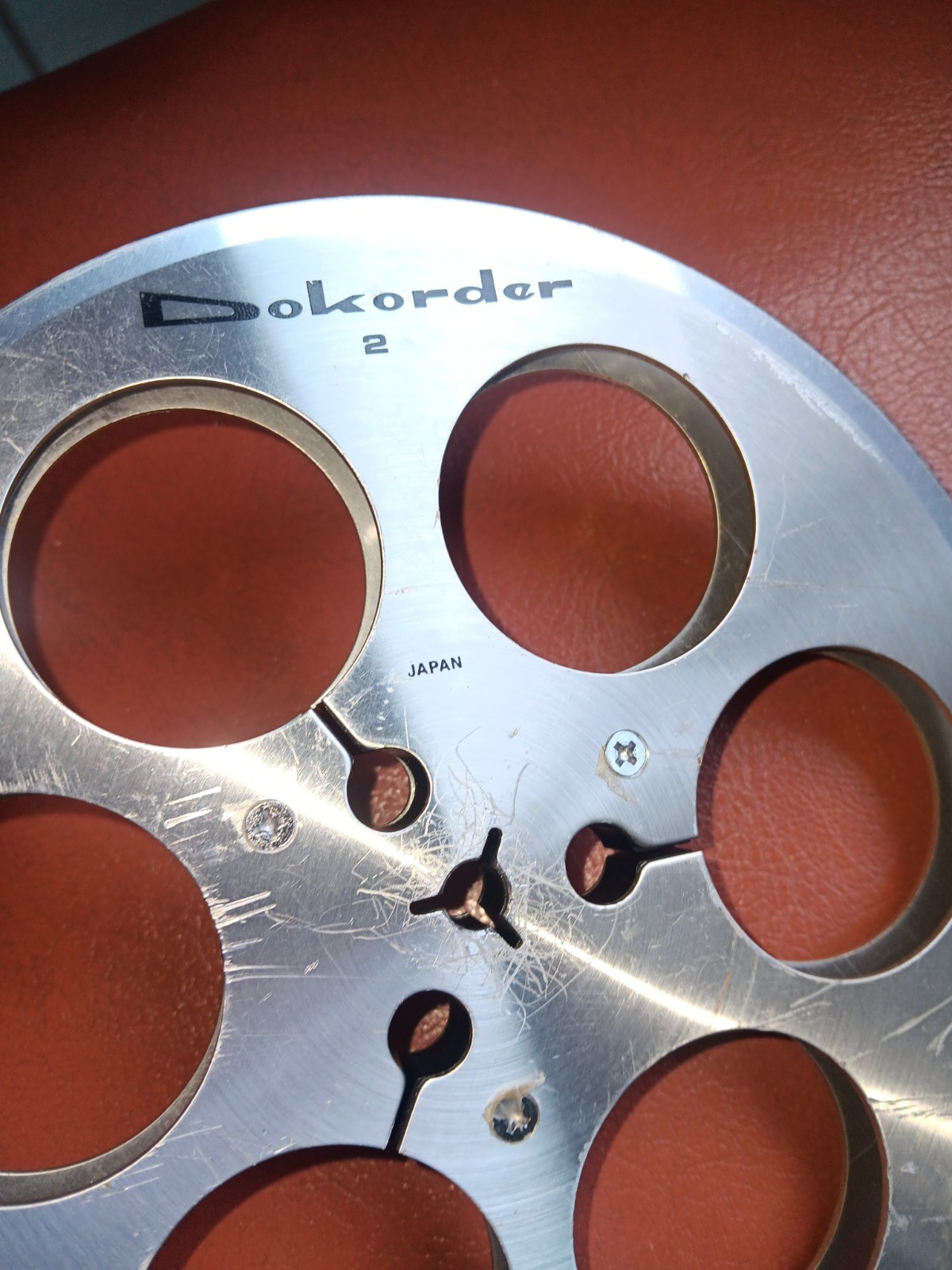Vtg DOKORDER 7″ Metal Take Up Reel–RARE & HTF..VTG DOKORDER TAKE UP REEL.