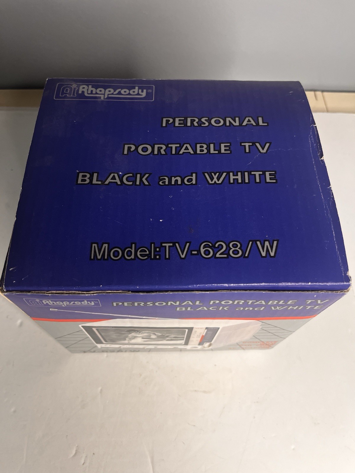 Rhapsody Personal Portable 4.5″ Black and White TV – Open Box Xlnt Condition