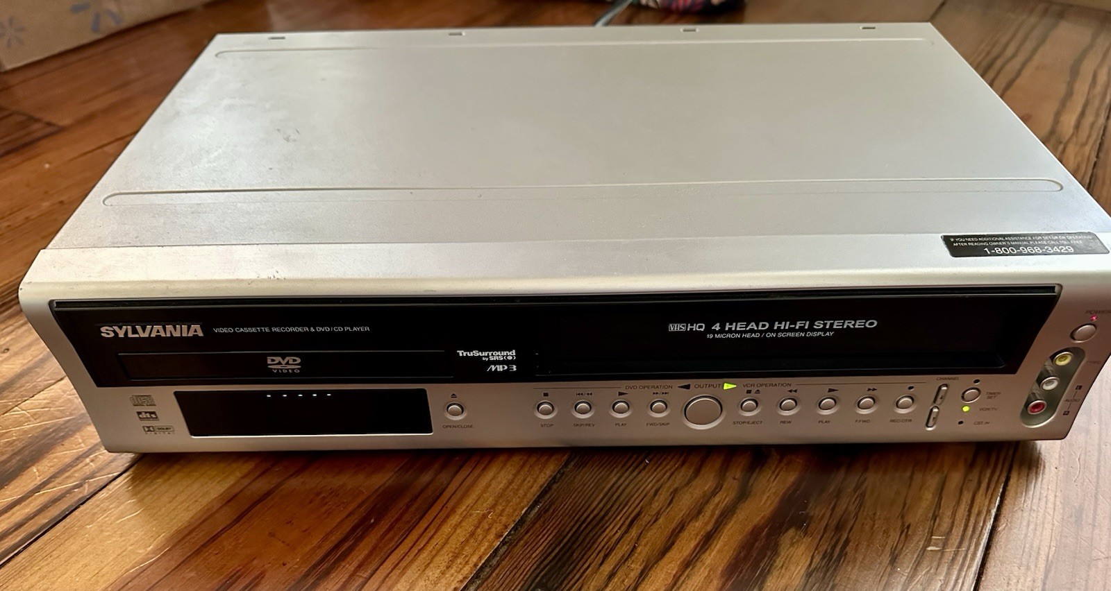 Sylvania DVC850C DVD VCR Combo Player + Remote/Manual/Cables – TESTED WORKING