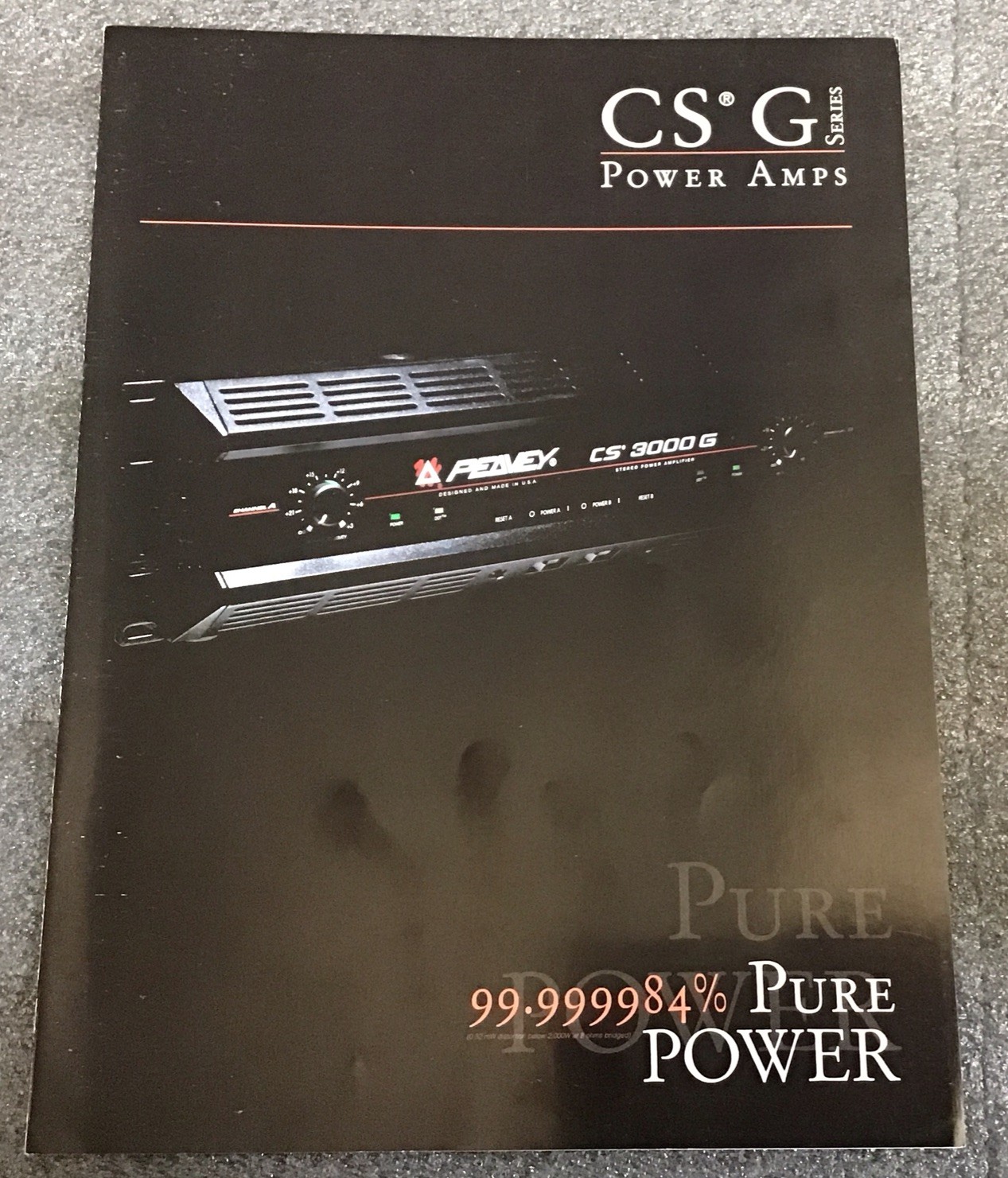Peavey CSG Series Power Amps Brochure, 1998