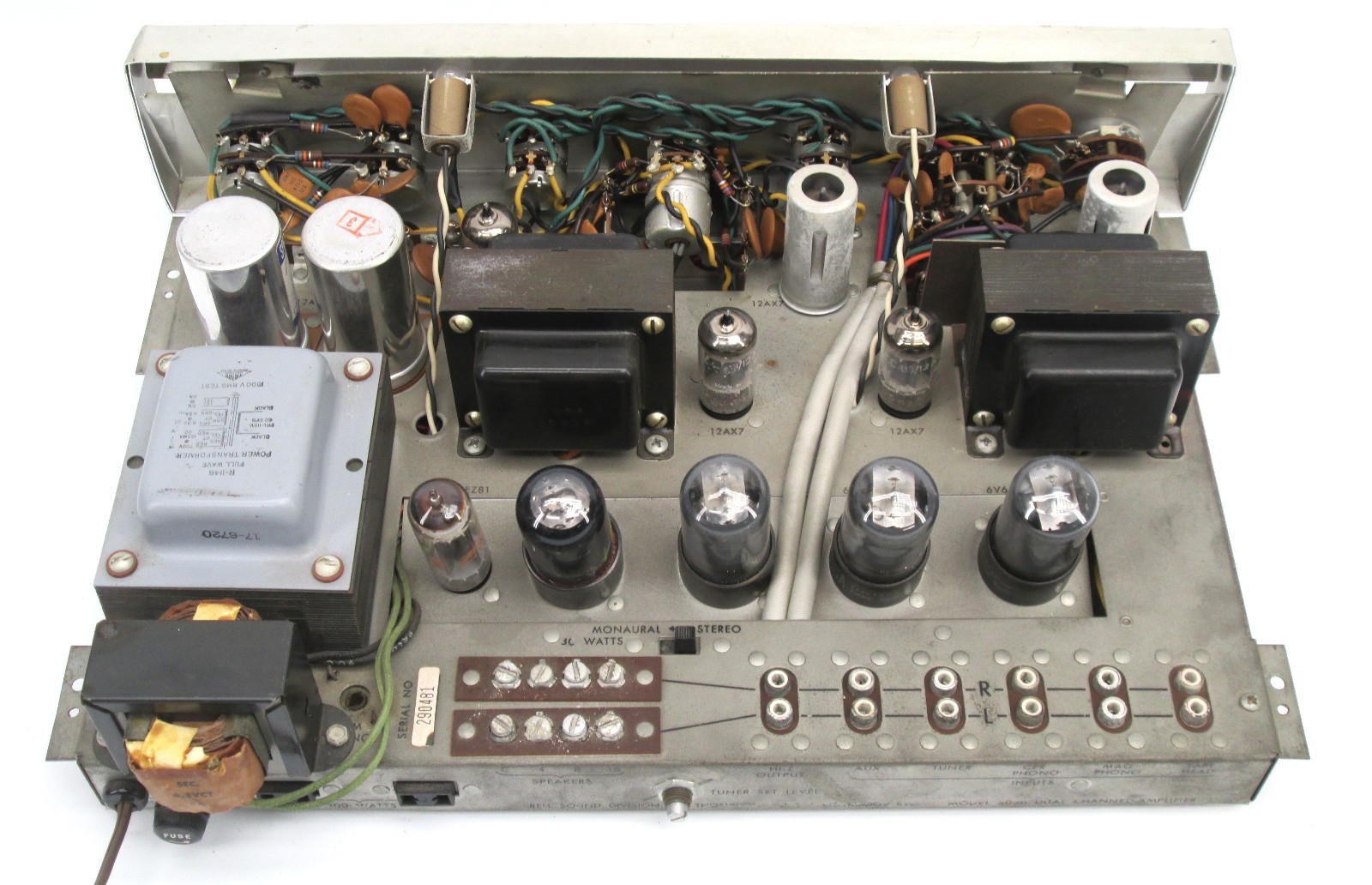 Vintage Bell Stereophonic 3030 Dual Channel Tube Amplifier 2-Ch 30W