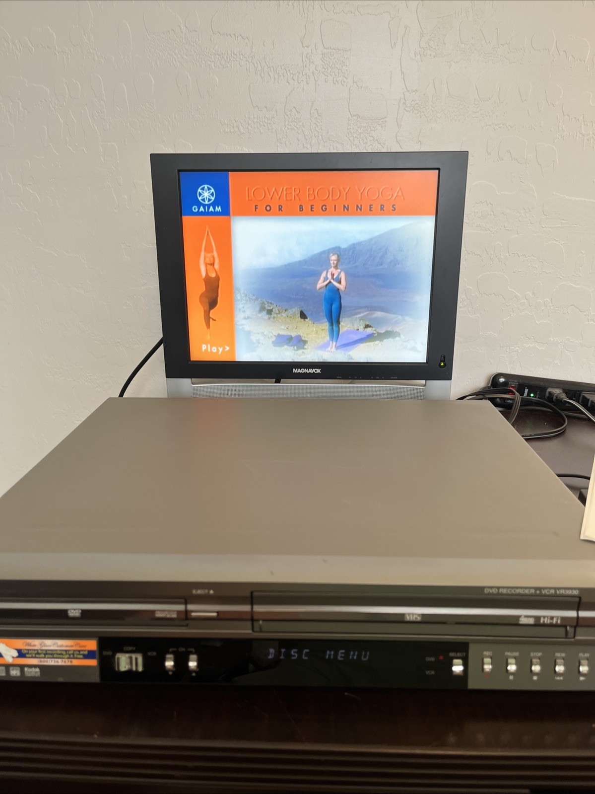 Go Video VR3930 DVD VCR Combo Player Transfer VHS Tape Cassette recorder