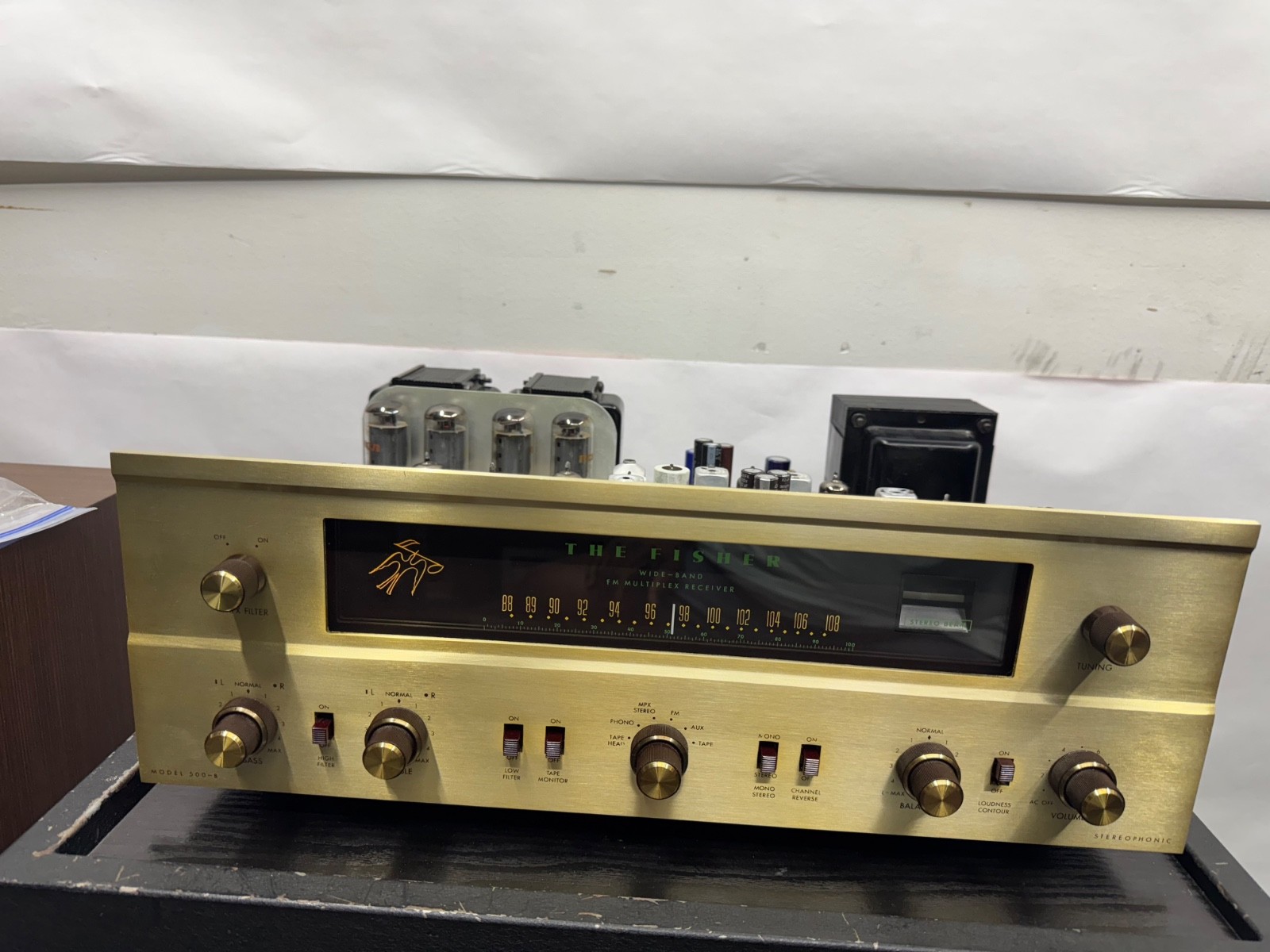 The Fisher Model 500-B Tube Stereo Receiver, Restored, Ecellent.