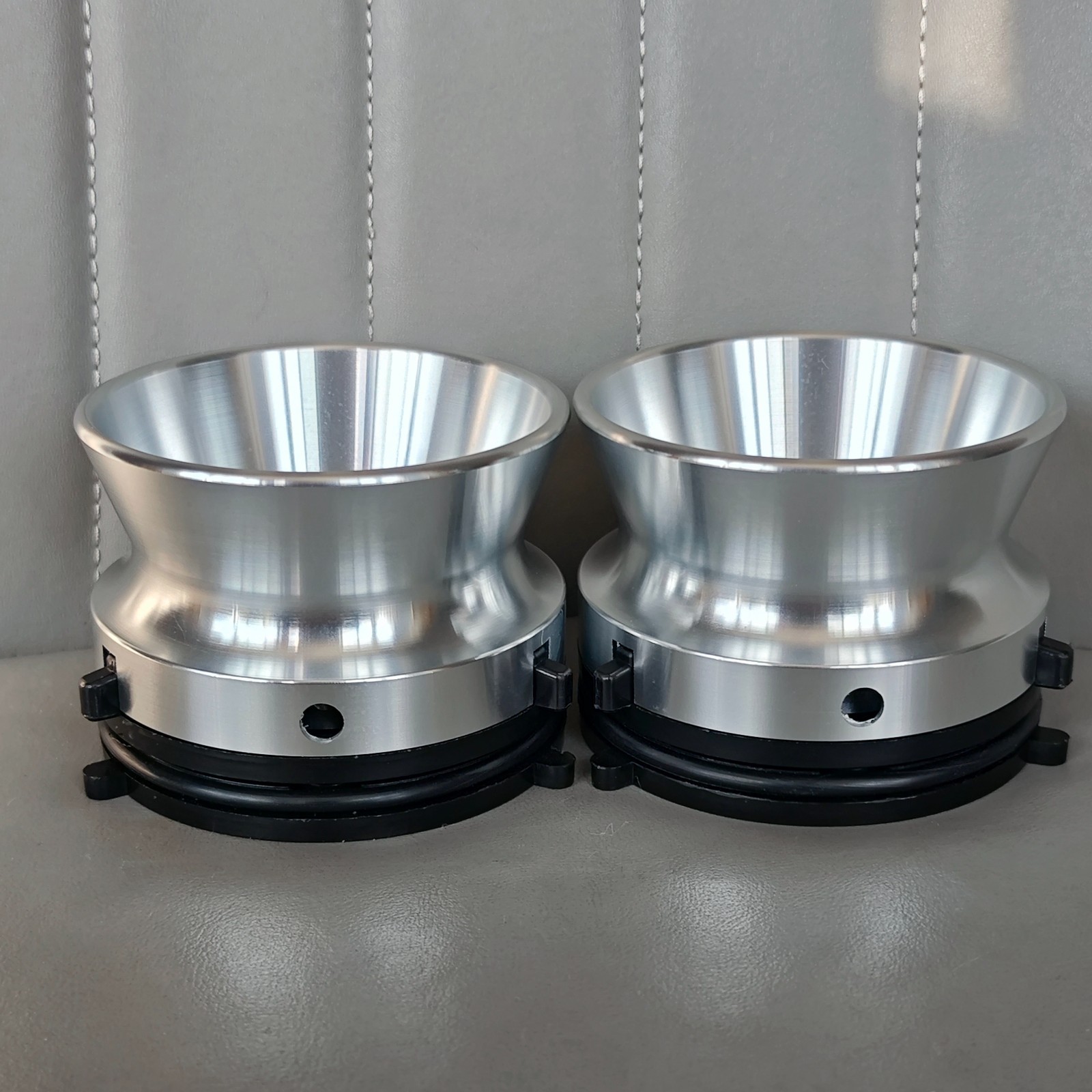 2X 10.5 1/4 Inch Silver NAB Hub Adapters For Pioneer Reel To Reel Tape Recorder