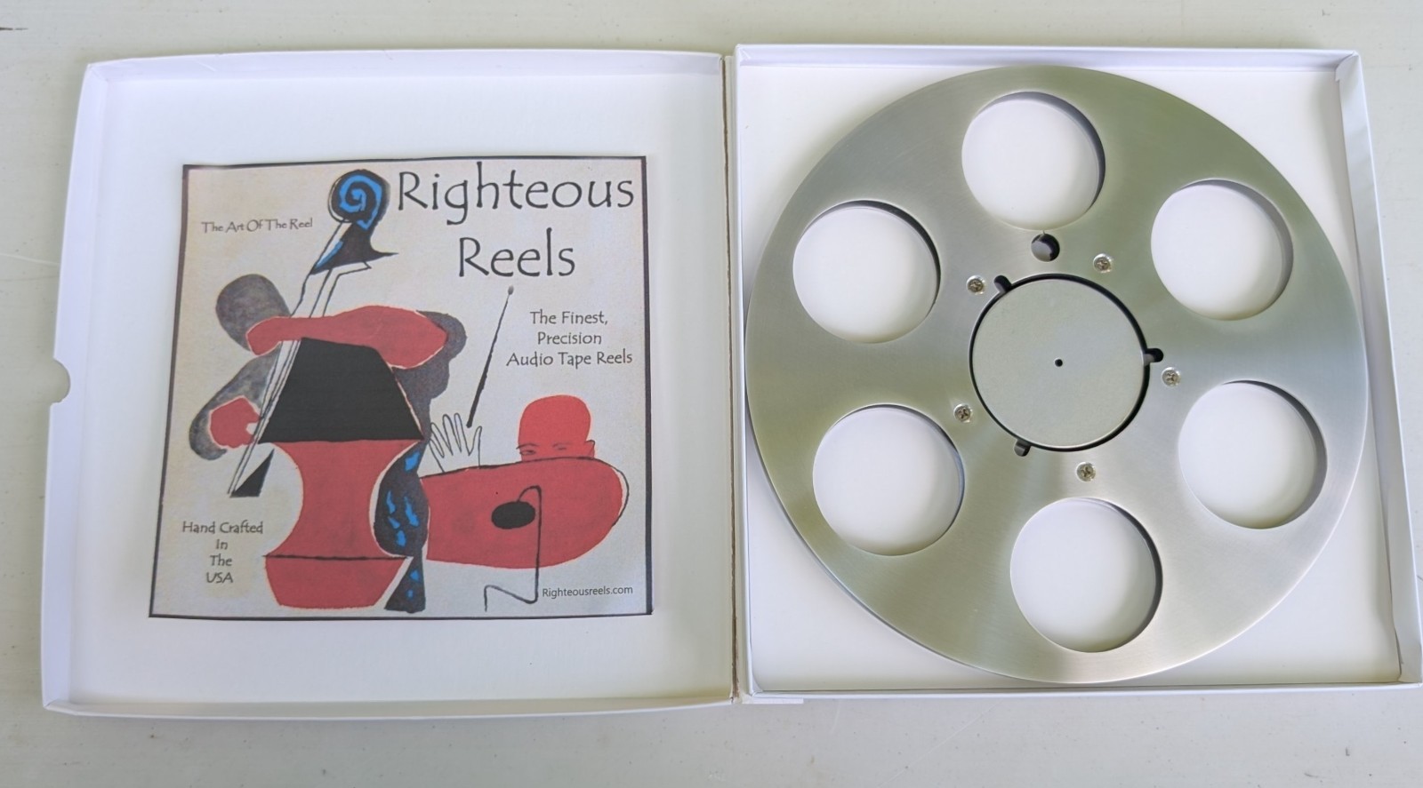 Righteous Reels 10.5 inch Metal Audio Tape Reel to Reel Support Made in America