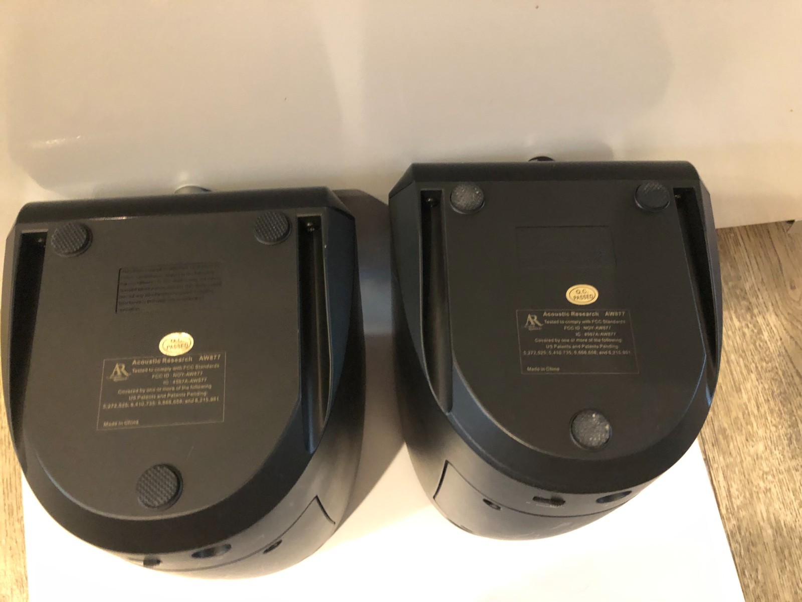 Acoustic Research Model AW877 Wireless Speakers Only UNTESTED