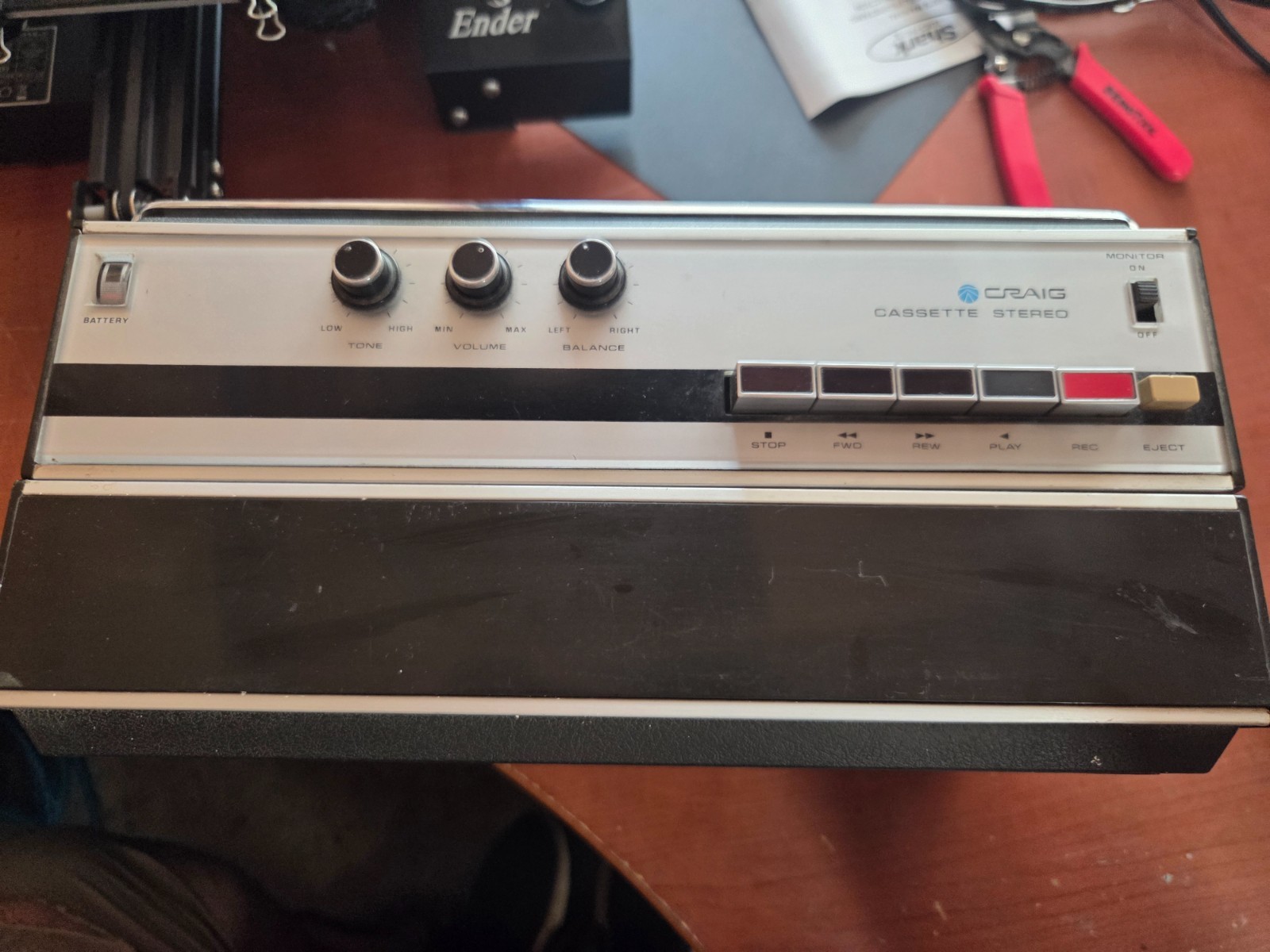 Craig VINTAGE Radio 2608 Woodgrain Look —Untested—