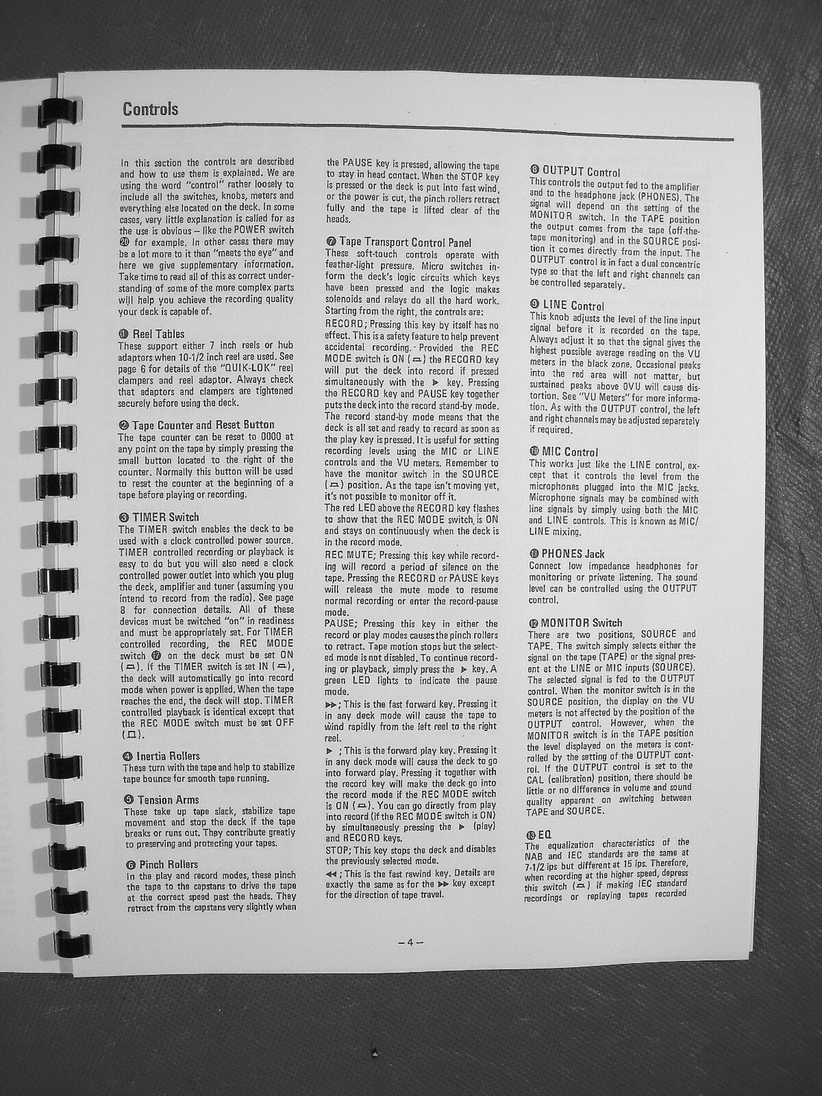 ONE NEW COPY TASCAM 32-2 REEL TO REEL TAPE DECK RECORDER OWNER’S MANUAL