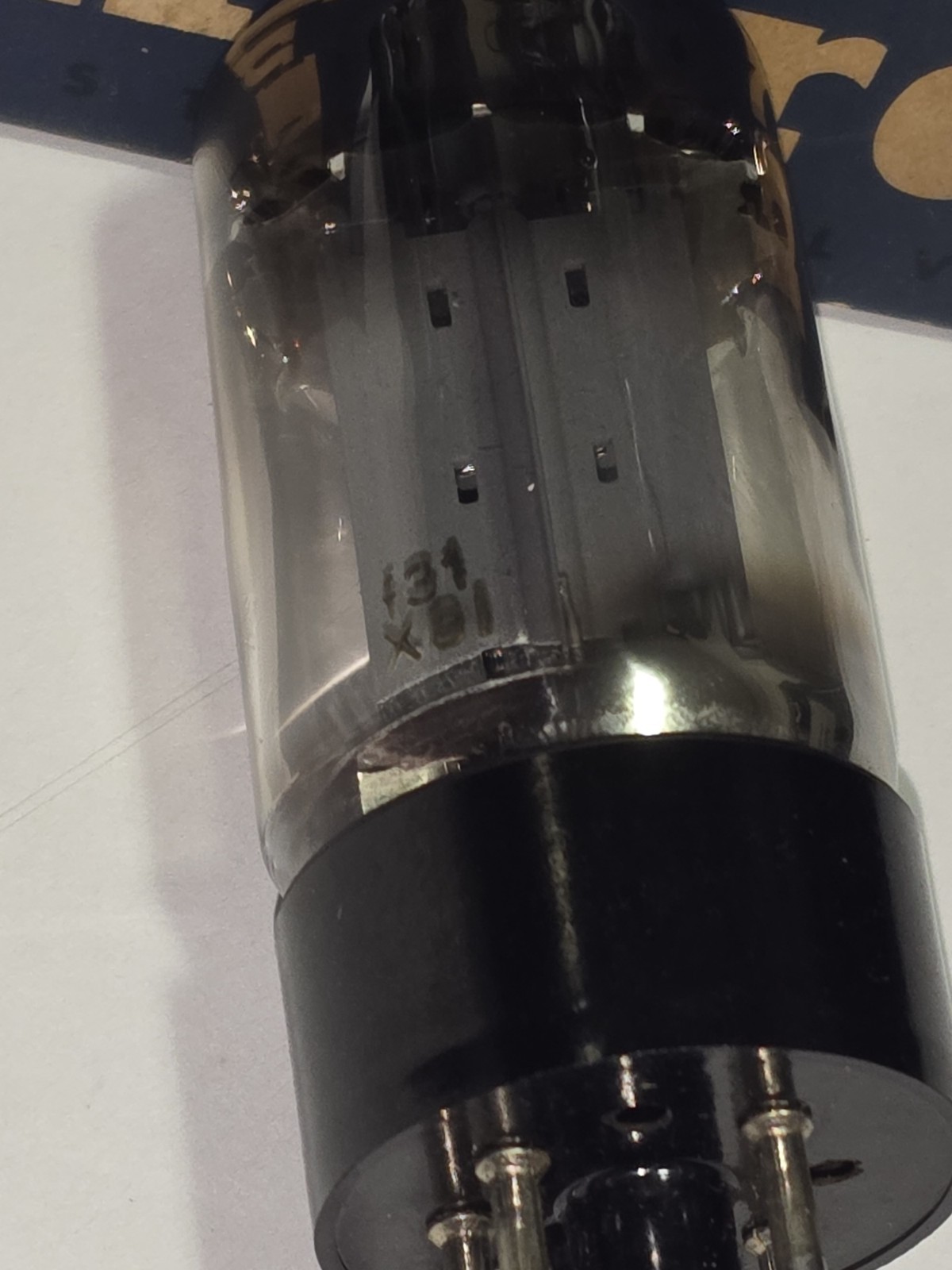 Mullard GZ34 5AR4 Rectifer Vacuum Tube Tests STRONG with Box F31 X8I