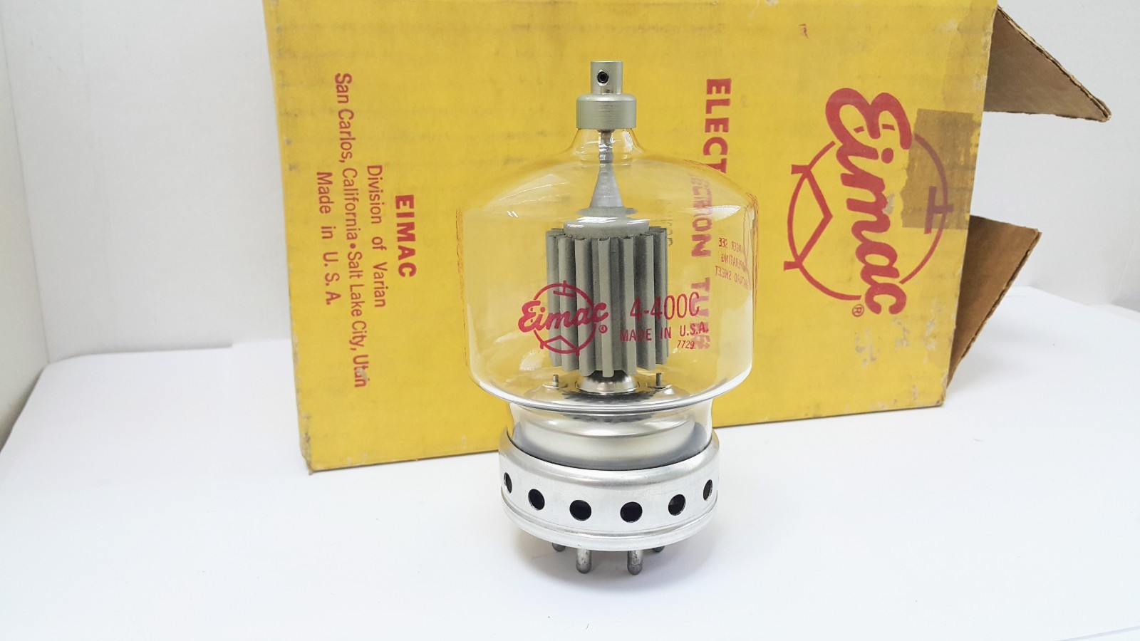 RADIAL BEAM POWER TETRODE ELECTRON TUBE * EIMAC 4-400C / 6775 = PL-6775 (400W)