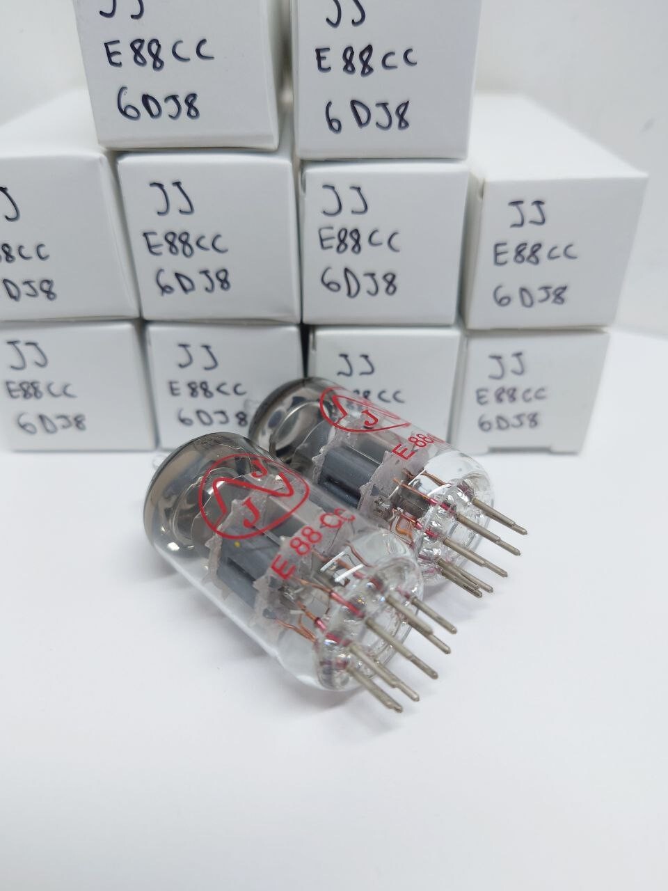 Pair 2pc NOS JJ E88CC 6DJ8 Slovakia Tested Strong Life Test Great Vacuum TUBE