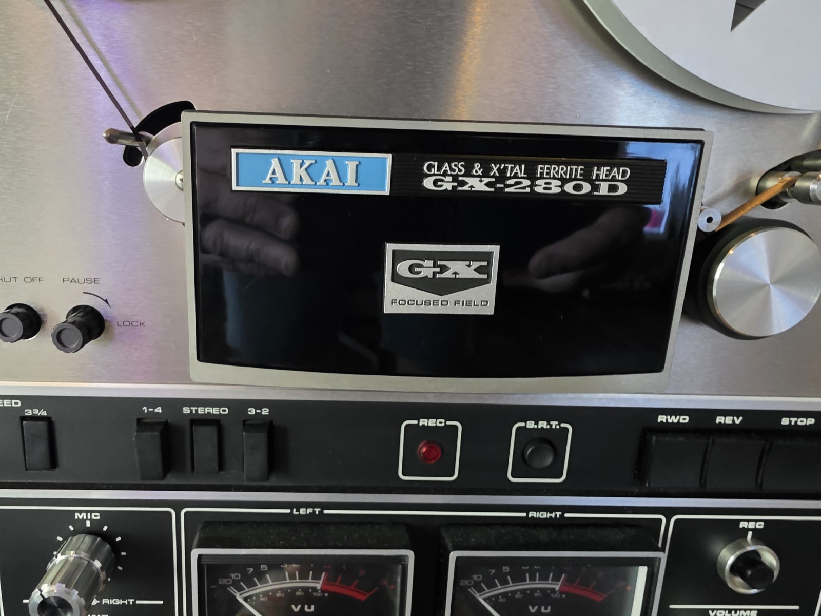 Akia GX-280D Reel to Reel with Rare Cover and OG reel and Tapes