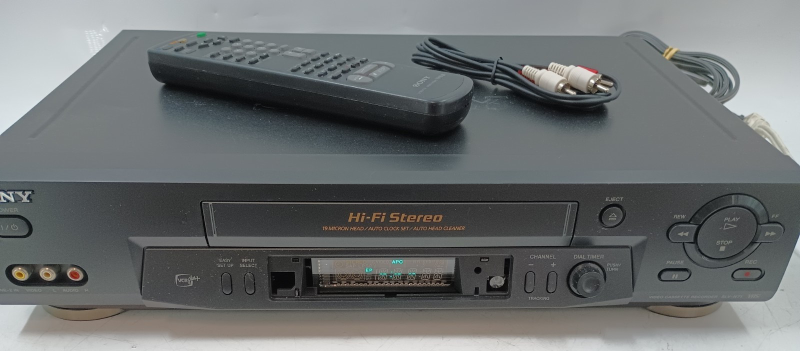 Sony SLV-N71 VCR 4 Head HiFi Stereo VHS – MISSING FACE WINDOW – TESTED GC-7073