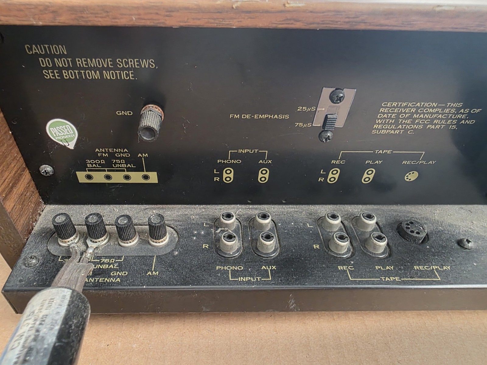 Vtg Pioneer Stereo Receiver Model SX-450 Tested & Works Great – Nice Cond