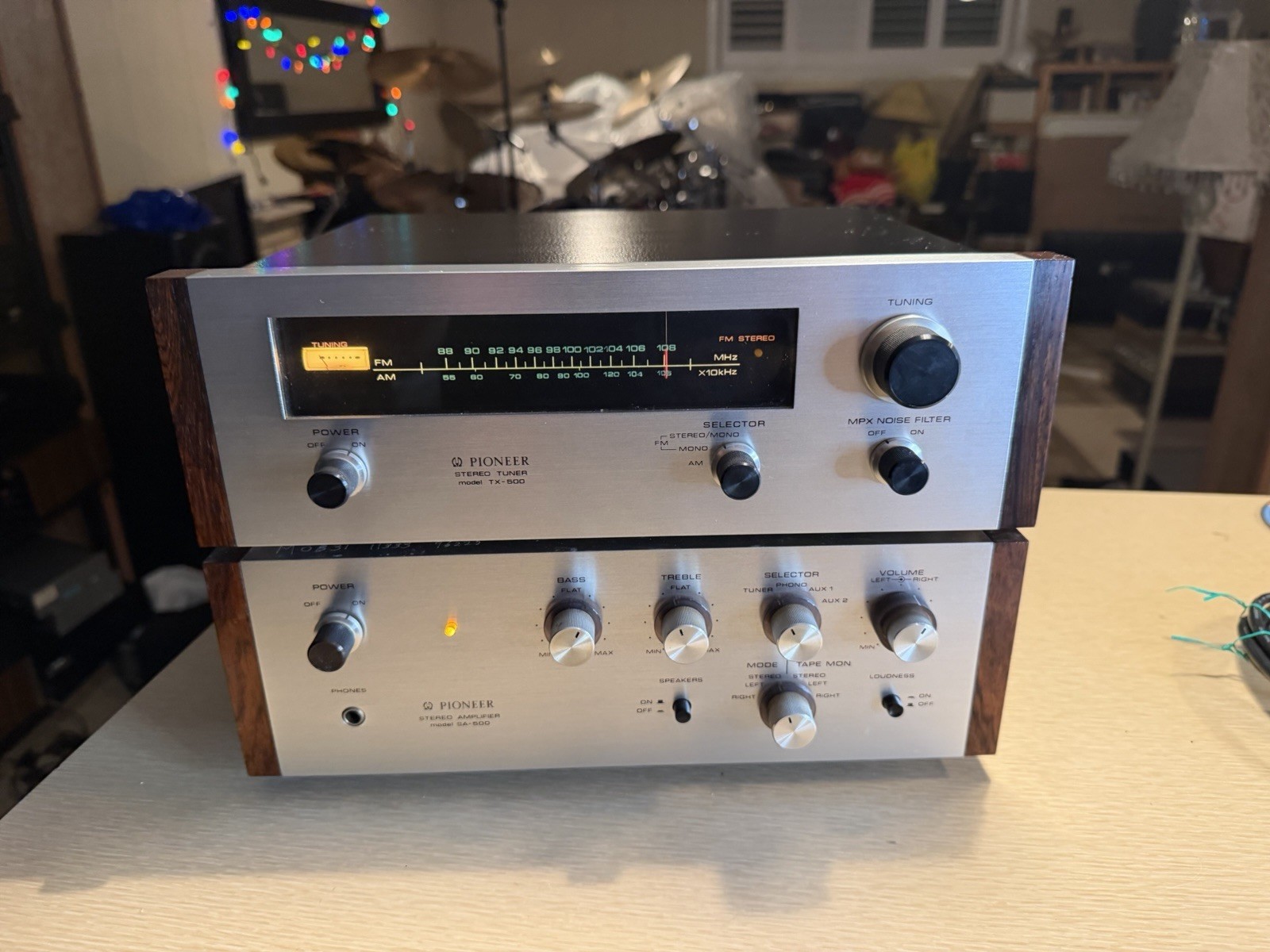 Pioneer SA-500 & TX-500 Amplifier & Tuner Silver Freshly Serviced Near Mint🎶