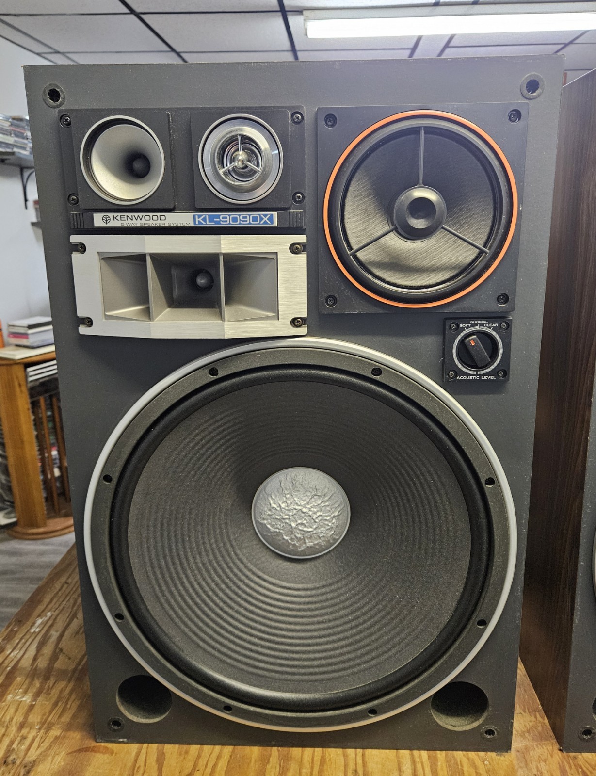 KENWOOD KL-9090X Speakers -Top Of The Line Kenwood Speakers – Nice