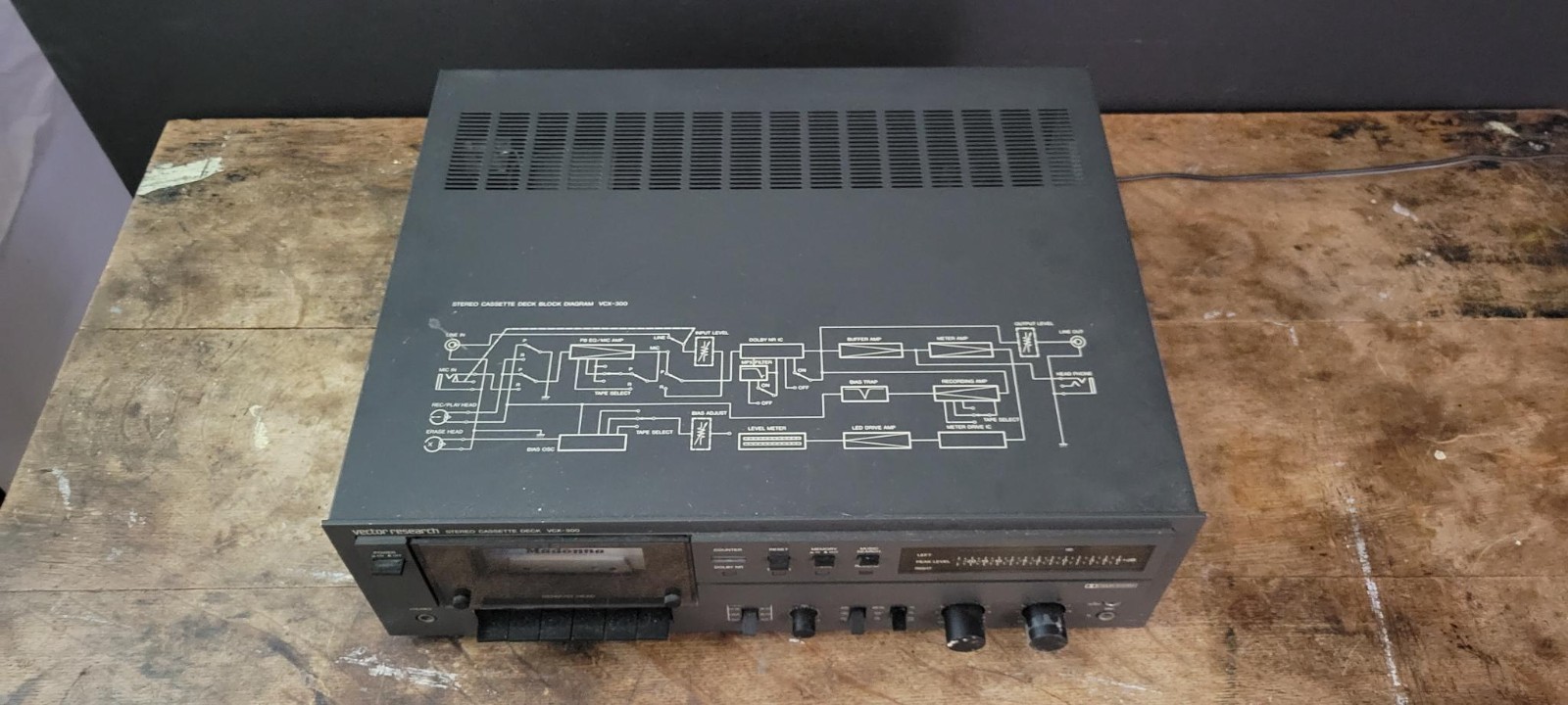 Vector Research VCX-450 Cassette Deck – RECENTLY SERVICED – WORKS