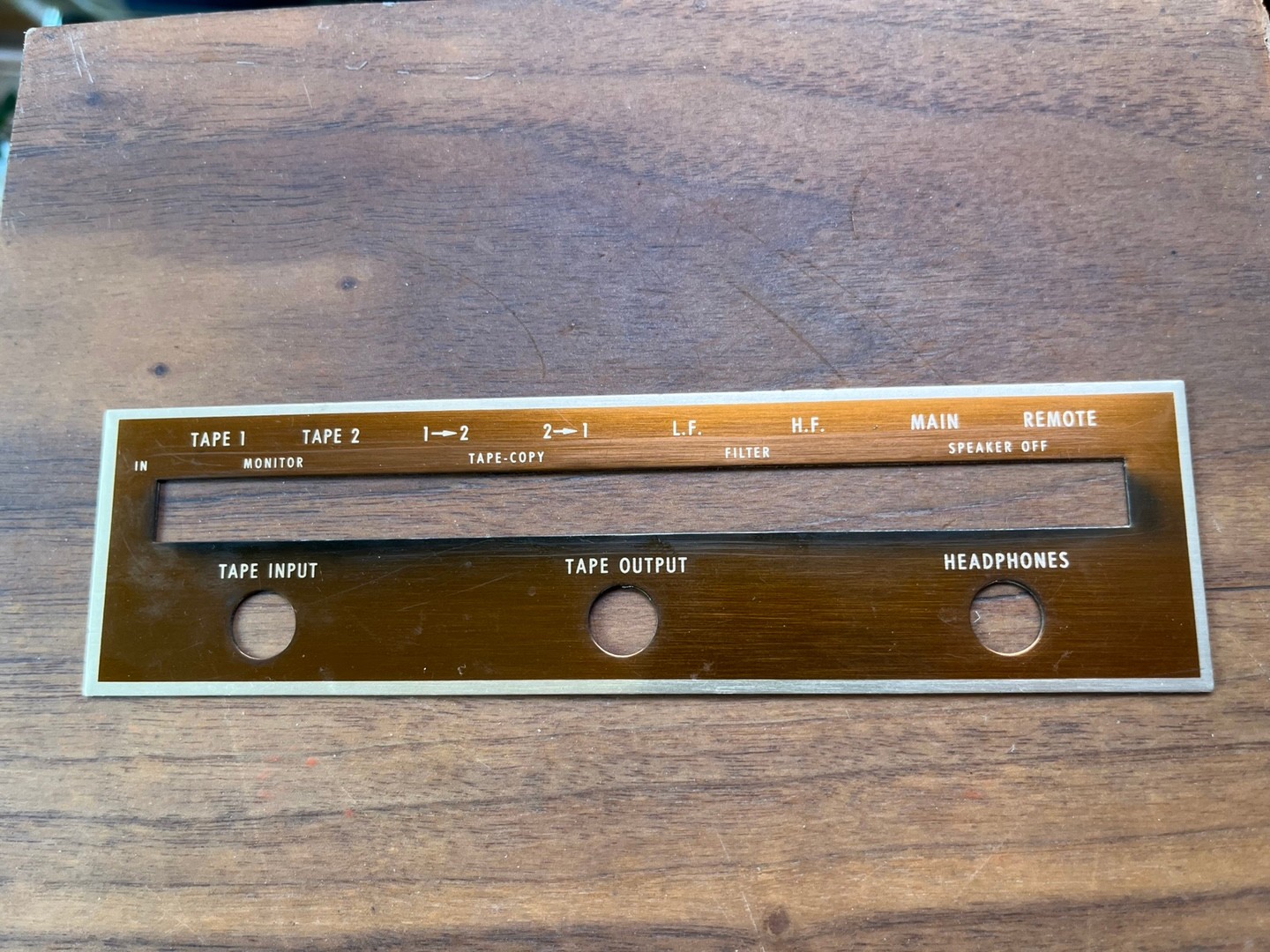 MCINTOSH C28 Preamplifier Faceplate DECAL ONLY