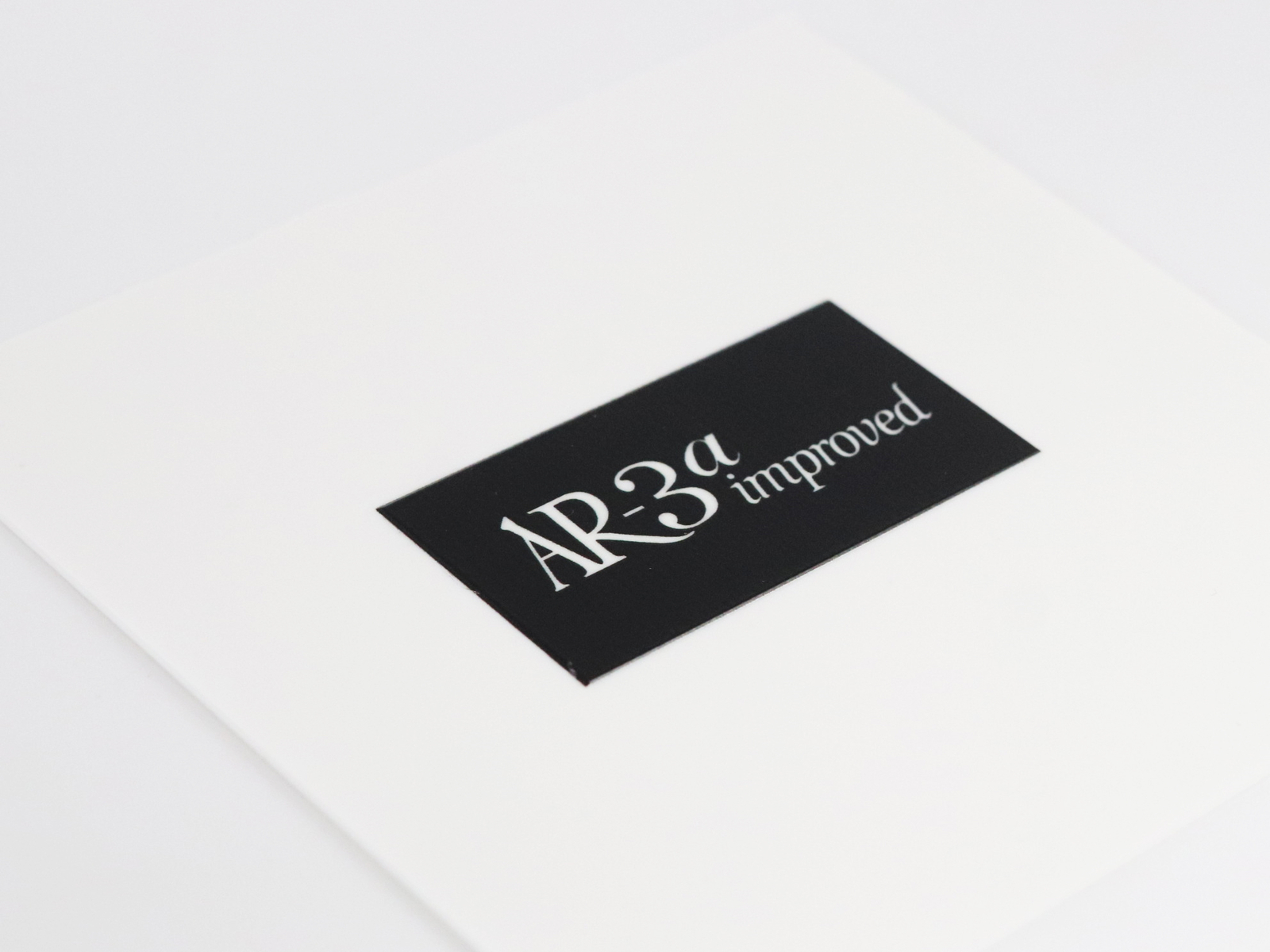 AR-3a improved logo badge Sticker Decal DIY waterproof 50mm(1.96″)X26.5mm(1.04″)