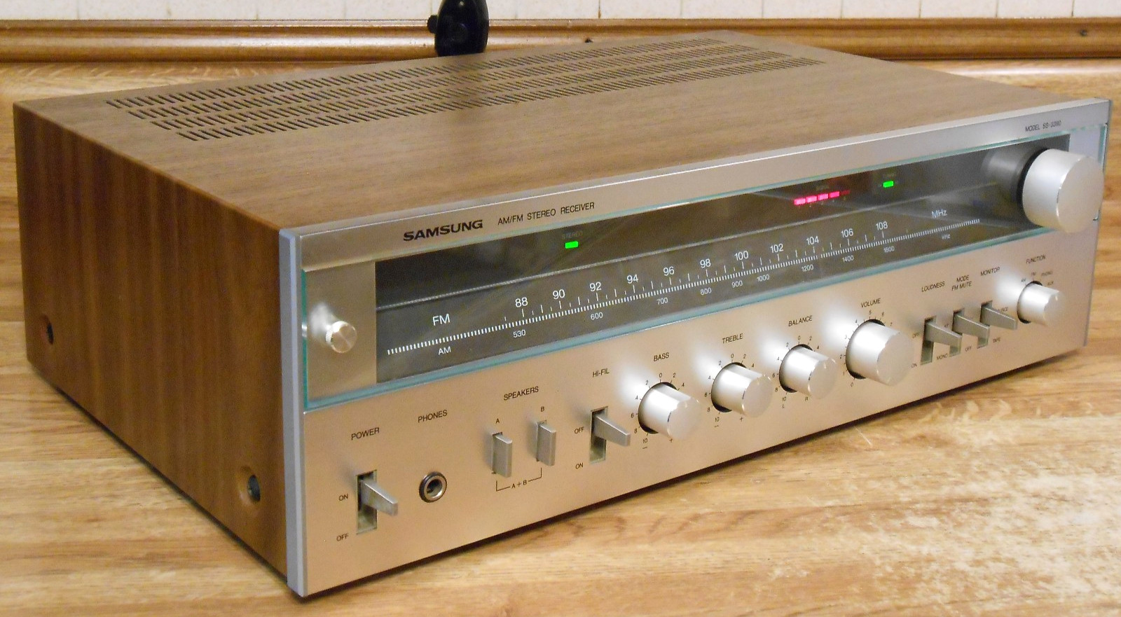 SAMSUNG FM AM STEREO RECEIVER SS-3390 AMP! SERVICED & WORKS GREAT! VERY NICE!!!!