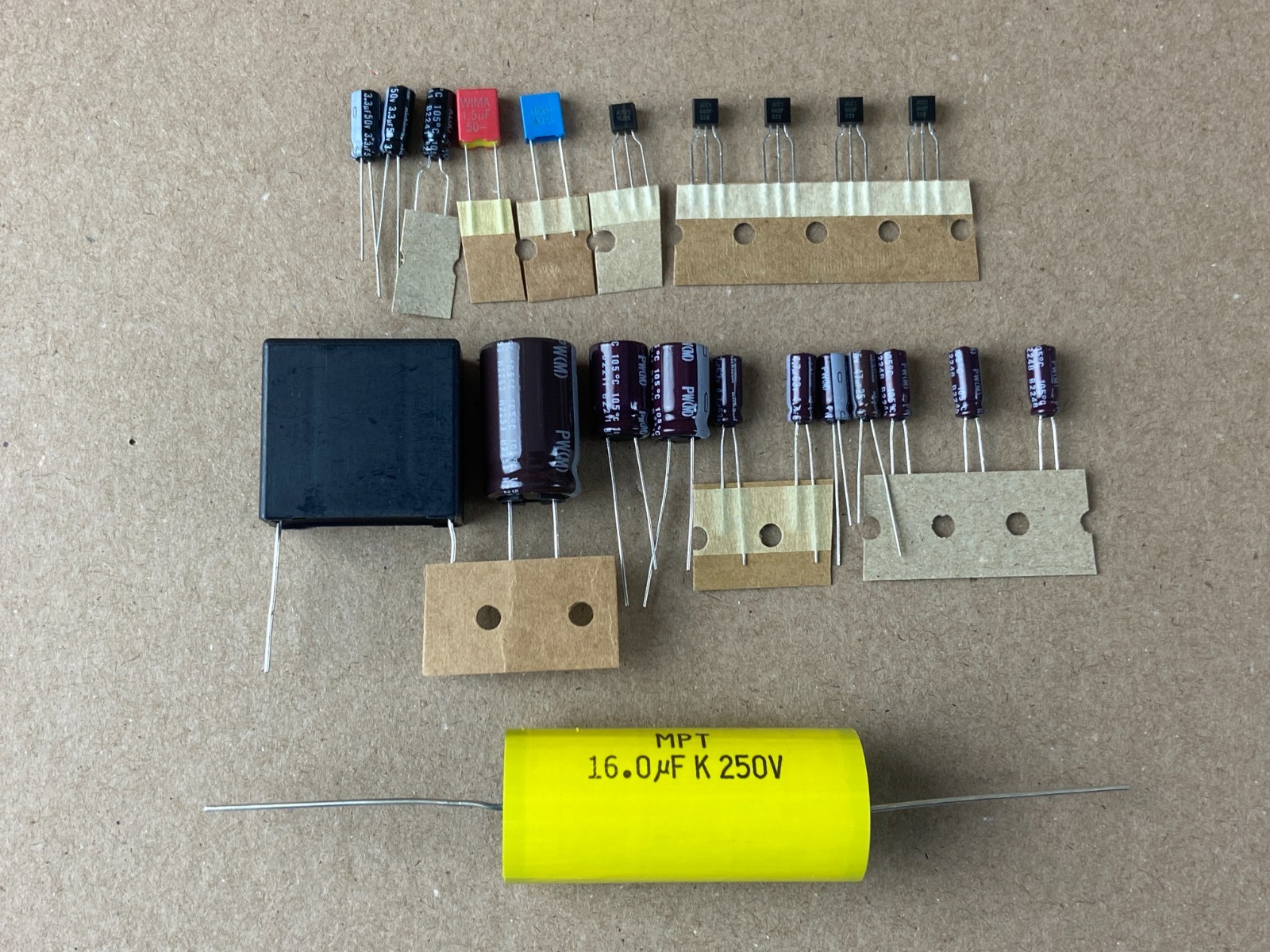 Sony PS-2251 Speed Repair Kit Capacitors Turntable Recap Set (19 Caps)