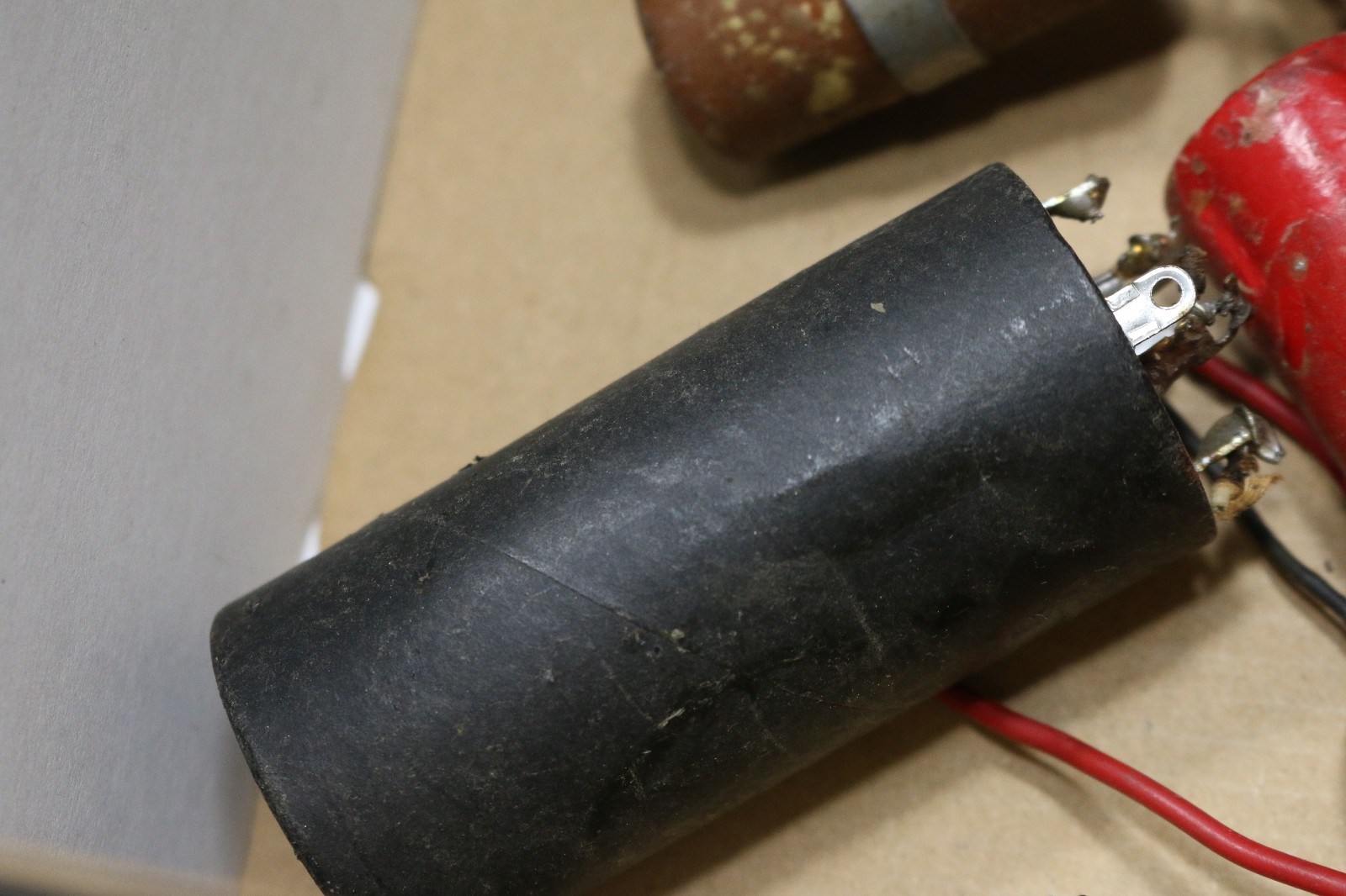 Lot of 9 Vintage Capacitors Can Astron Oil PIO Cornell Paper Aerovox For Parts