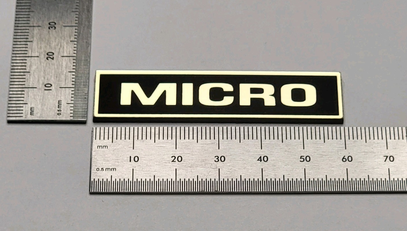 Micro Seiki Turntable Badge Emblem Premium 3D Gold With 3M Adhesive