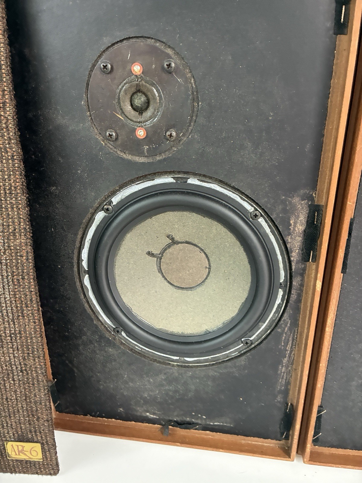 Acoustic Research AR-6 Suspension Loudspeaker System Speaker Pair Made In USA