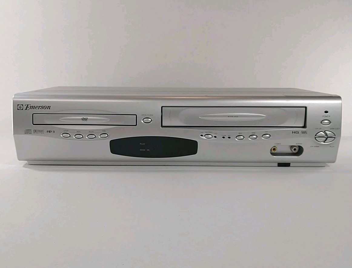 Emerson EWD2203 DVD VCR Combo VHS Player Recorder 4 Head Tested No Remote