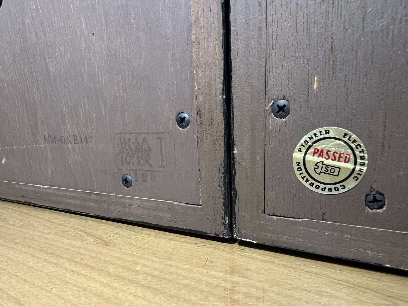 Pioneer CS-53 Vintage Speakers 8 Ohm 40W Japan 1970s Wood Cabinet Pair