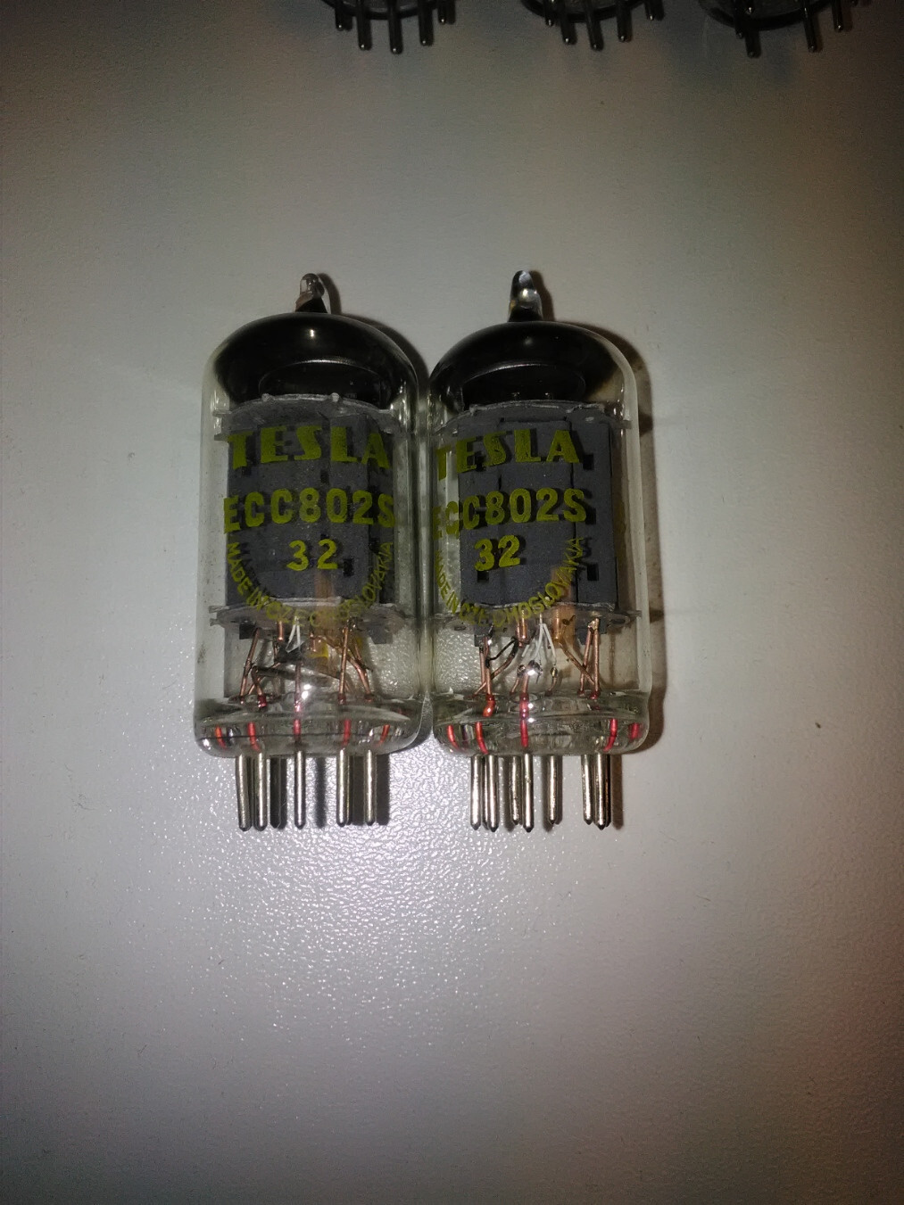 2x TESLA ECC802S (=E82CC CV4003) ,new Matched/Balanced Pair!