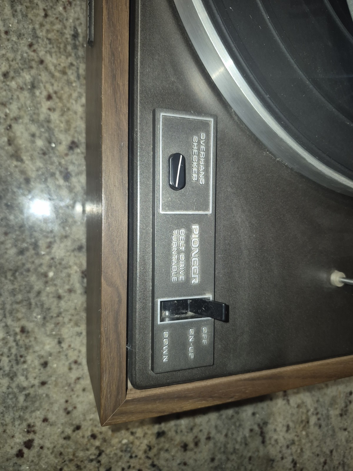 Pioneer PL-12D II Vintage Belt Drive Turntable Record Player Japan w/ Dust Cover
