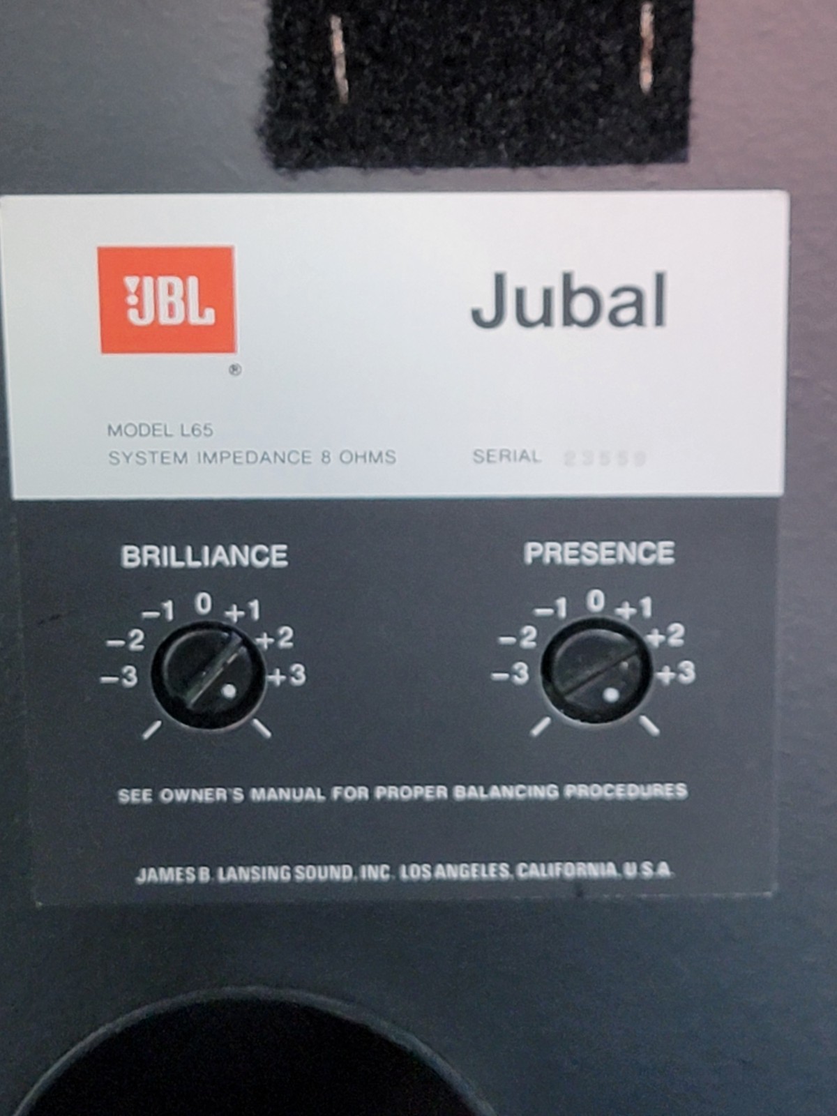 jbl l65 jubal Vintage speakers Very Nice Empty Cabinets With Crossovers 1 Serial