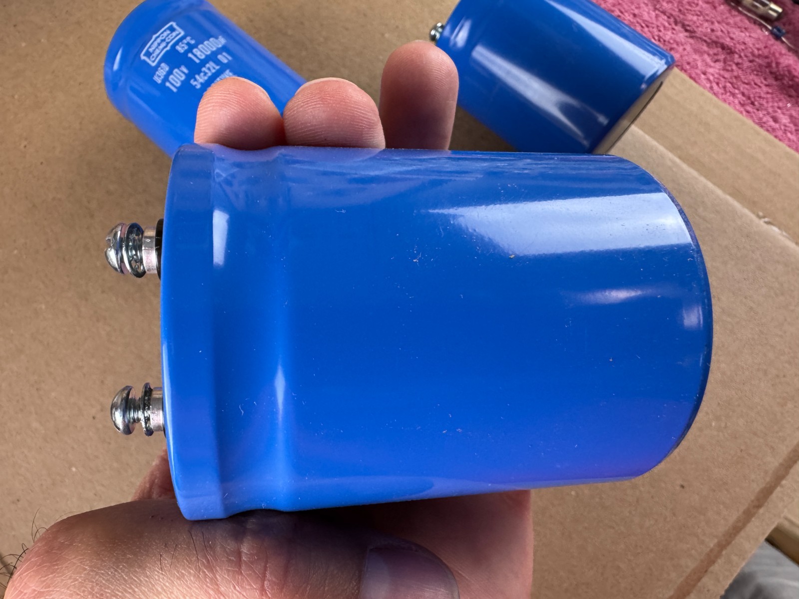 4 New Adcom GFA-555 II Main Filter Capacitors 18000 uf 100v 2.5″ Perfect Fit!