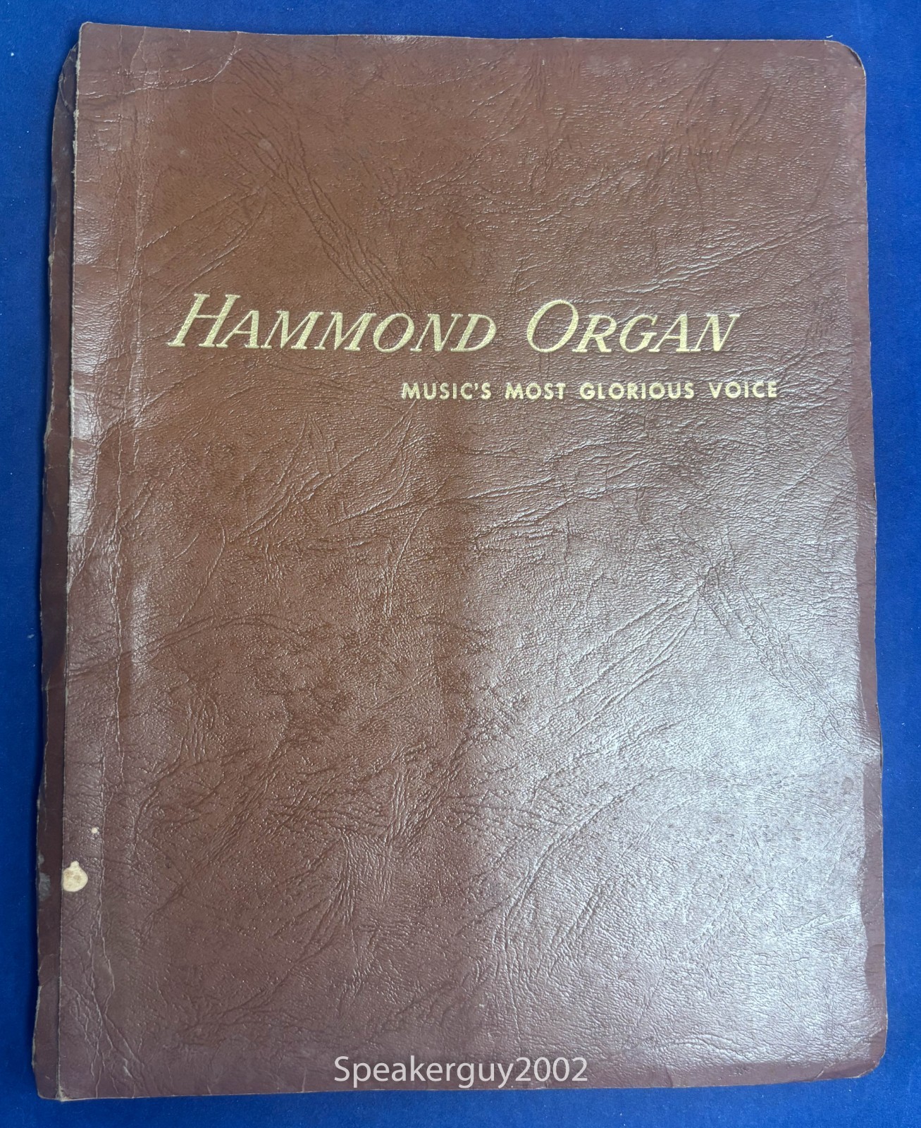 Original Hammond Organ General Description Manual w Circuit Diagrams – 1955 – #1