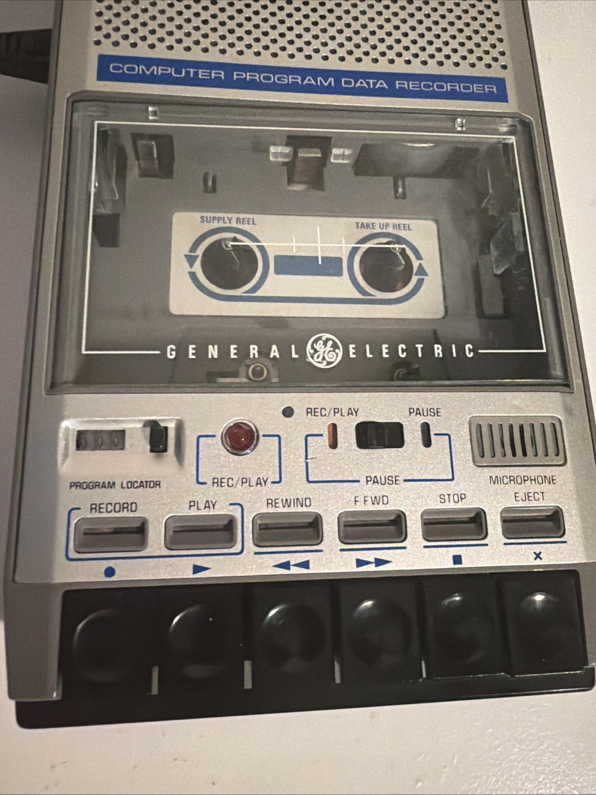 General Electric Computer Program Data Recorder Cassette Player Works