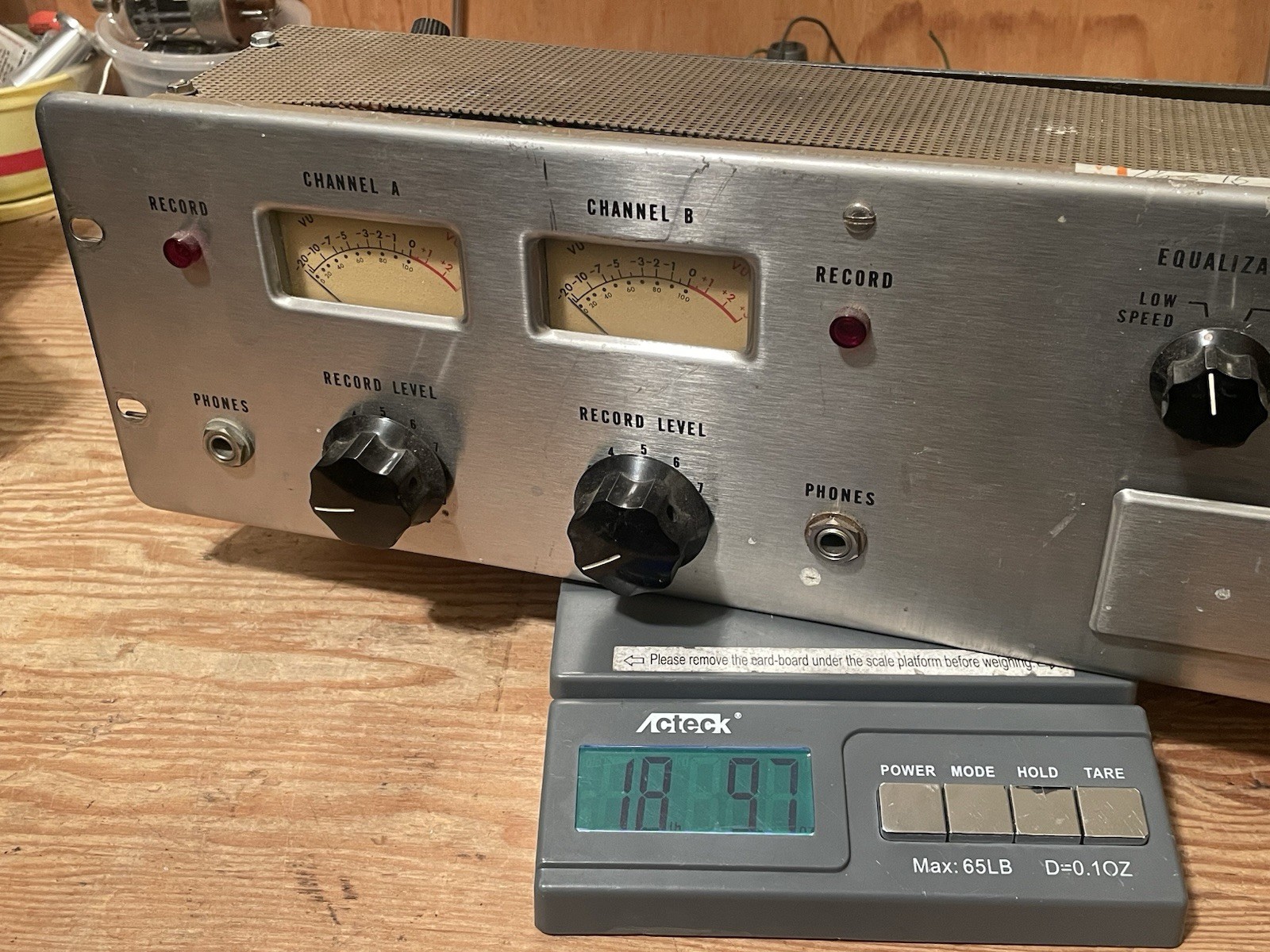 Vintage ’60s Ampex PR-10-2 tube-type two-channel electronics 7.5/15 ips preamp
