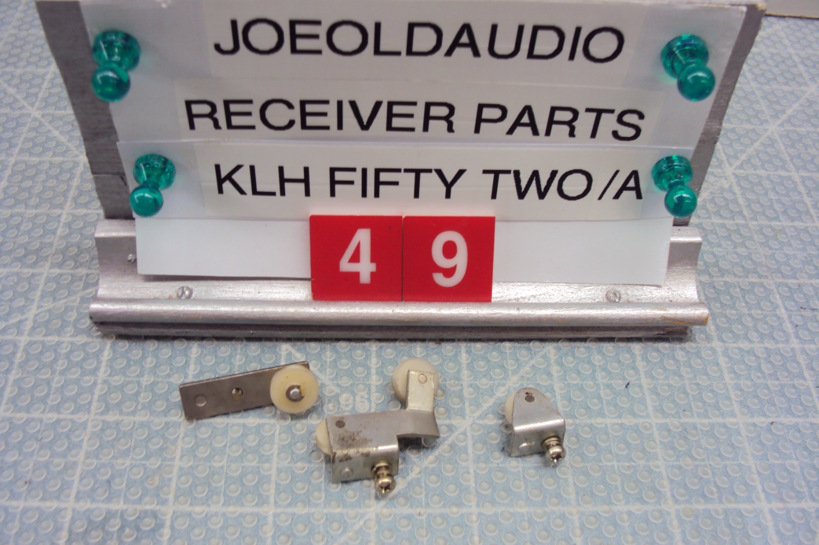 KLH Model Fifty Two/A Small Dial String Pulleys. 3 Pieces. Tested Parting KLH 52