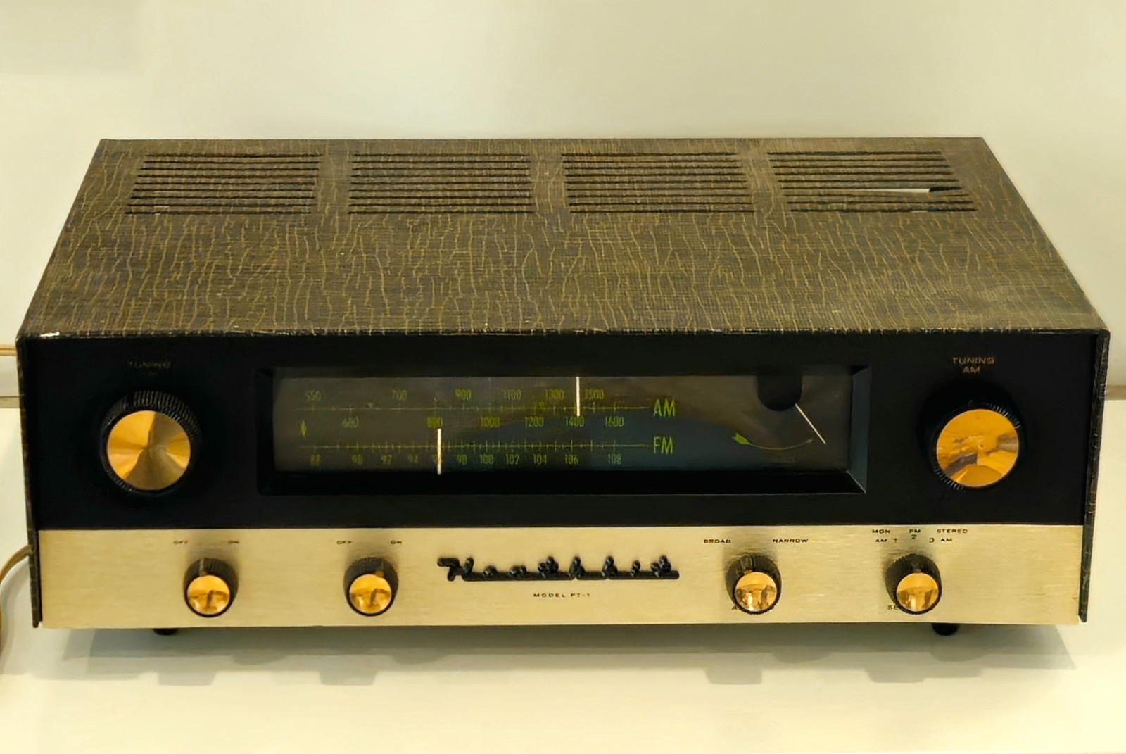 Vintage Heathkit PT-1 Tube AM/FM Tuner Tested Working Multiplex Output Hi-Fi