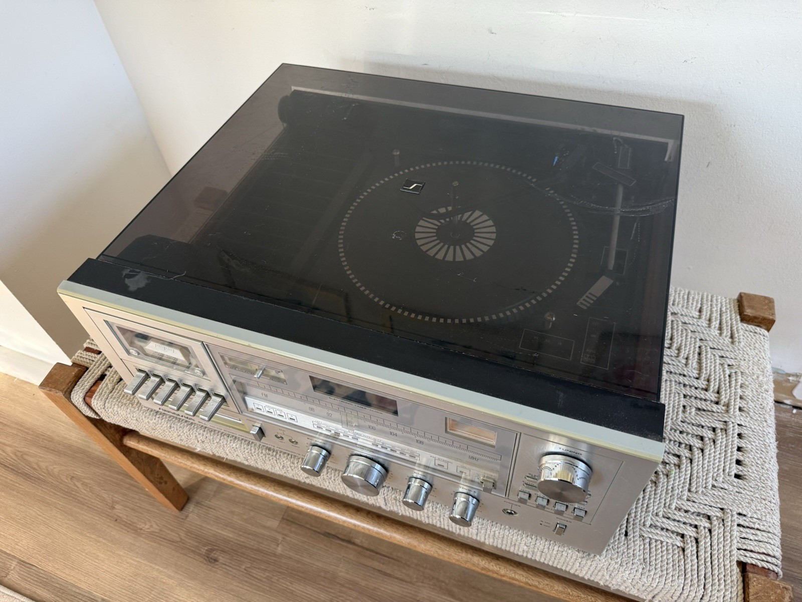 🍊Vintage 1980s Soundesign Turntable/Tape/Stereo Receiver | Model 6943 SAVE ME!